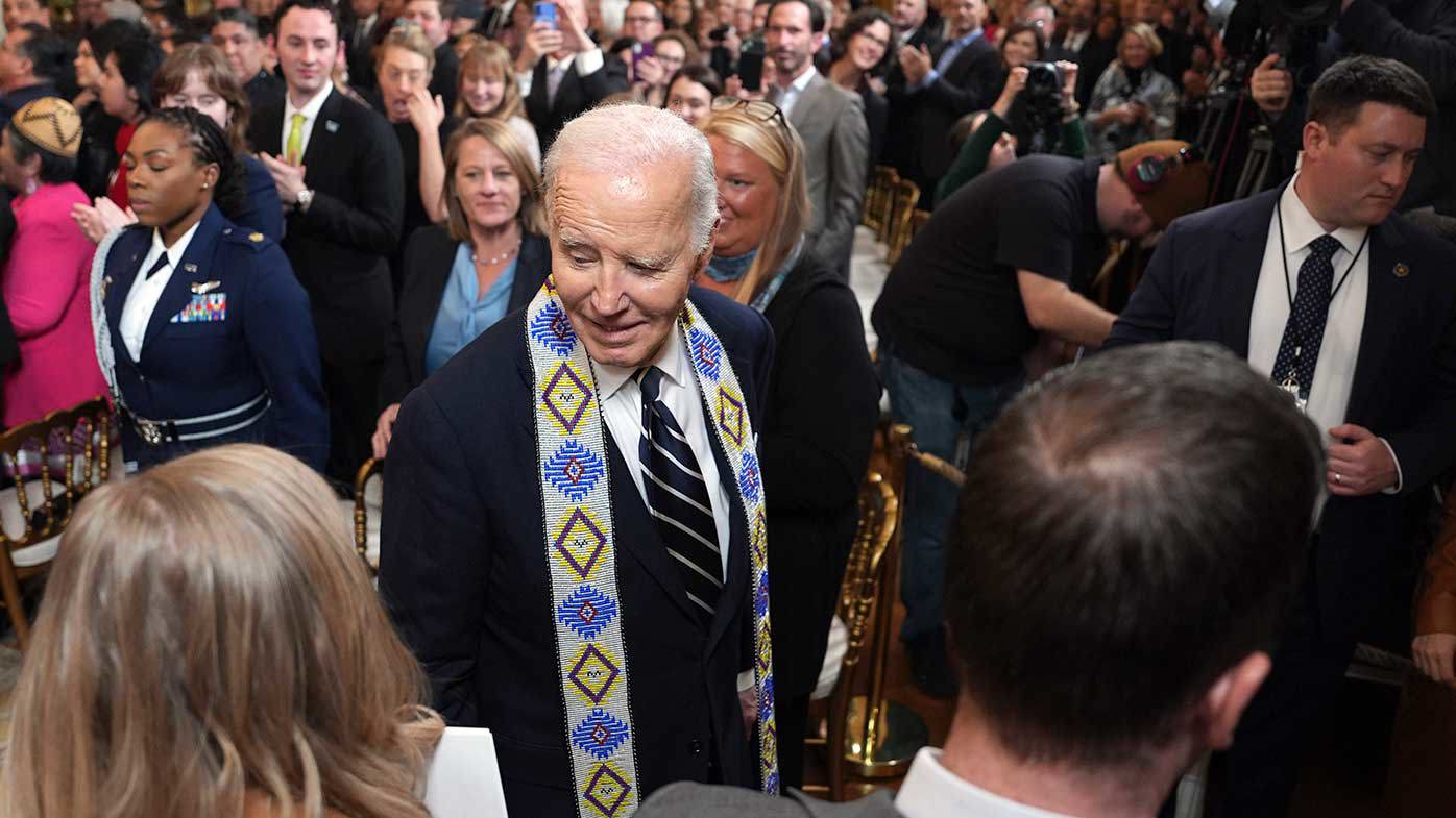 El presidente Joe Biden luego de firmar una proclama para establecer el Monumento Nacional Chuckwalla y el Monumento Nacional Sáttítla Highlands.