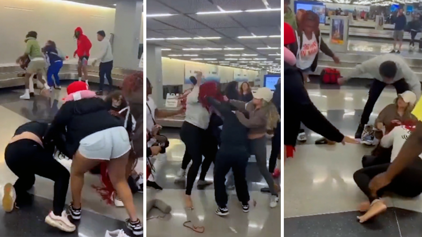 Brutal pelea de 10 personas estalla en aeropuerto de EE.UU.