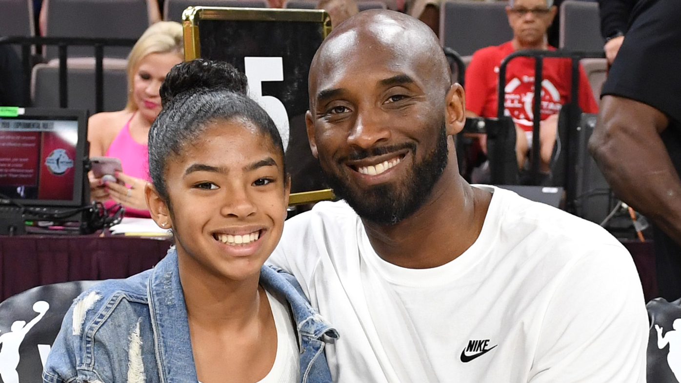 Gianna Bryant and her father, former NBA player Kobe Bryant, attend the WNBA All-Star Game 2019 at the Mandalay Bay Events Center in Las Vegas, Nevada