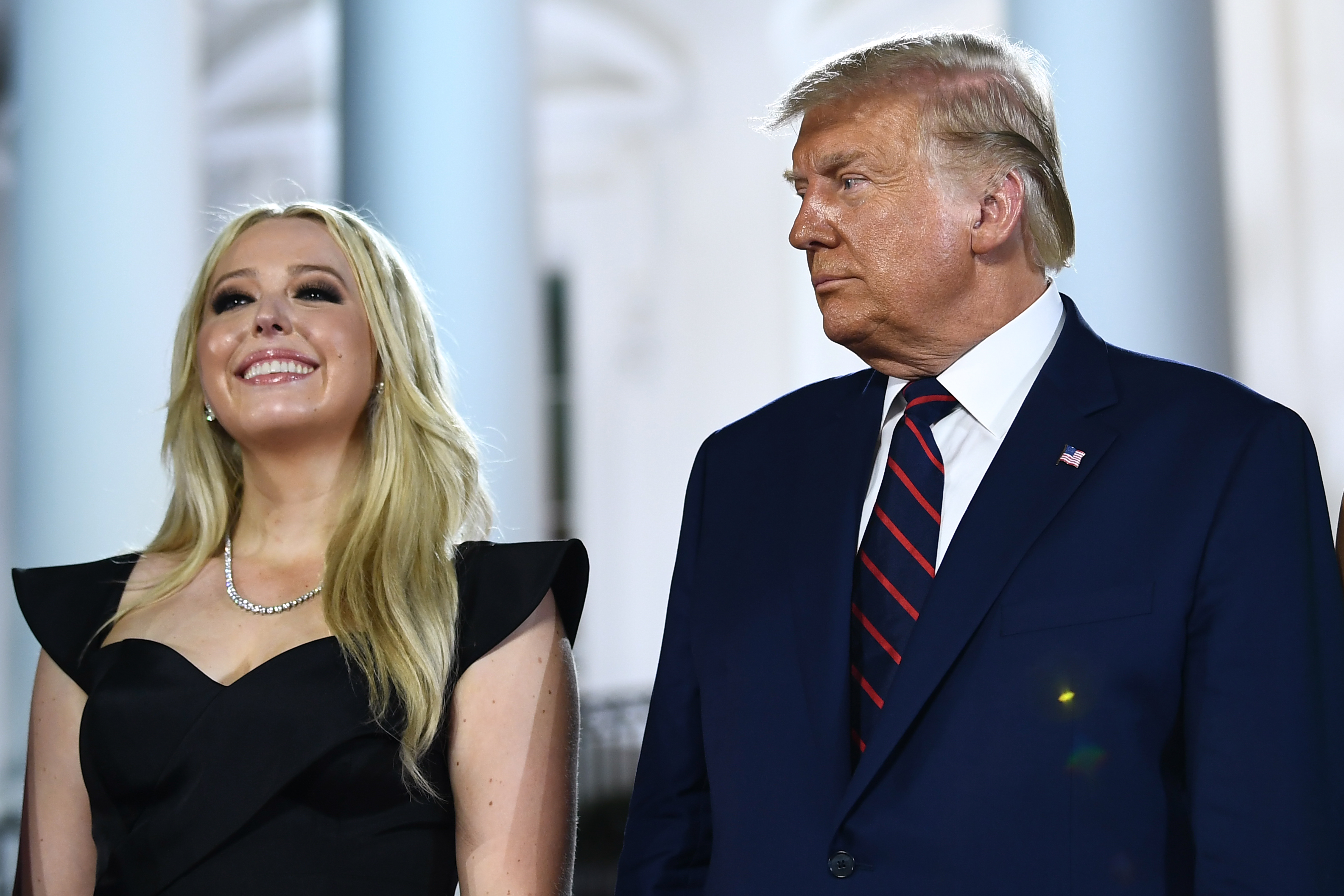 Donald Trump and Tiffany Trump