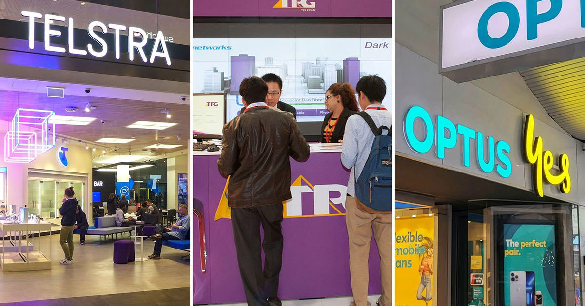 Telstra, TPG and Optus