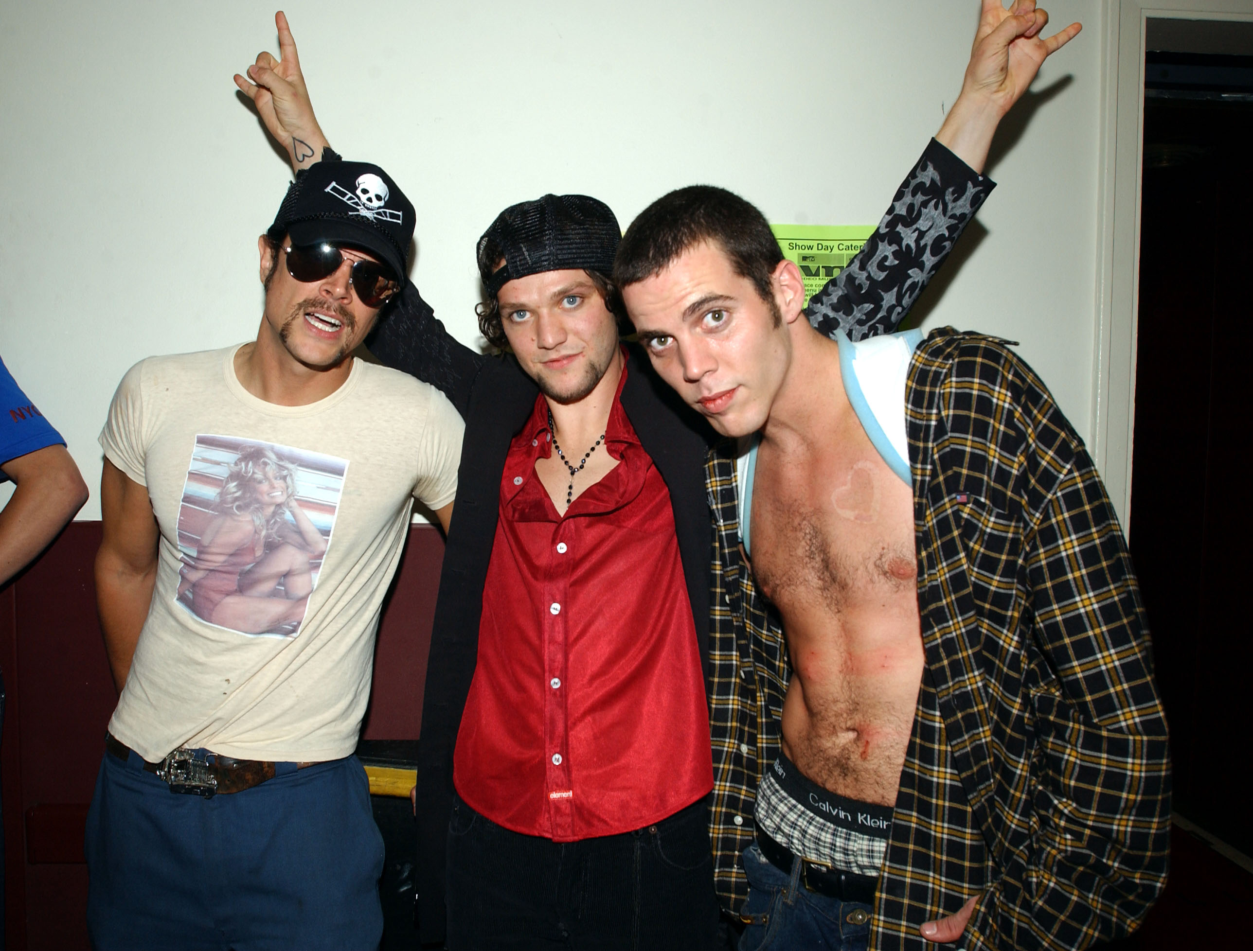 Johnny Knoxville, Bam Margera, and Steve-O