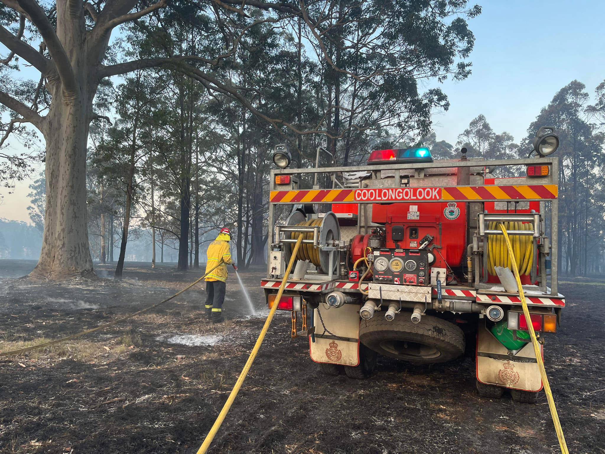 Rural firefighters are "heartbroken and gutted" ﻿after thousands of dollars' worth of life-saving equipment was stolen while crews were deployed to a rescue on the NSW Mid North Coast.