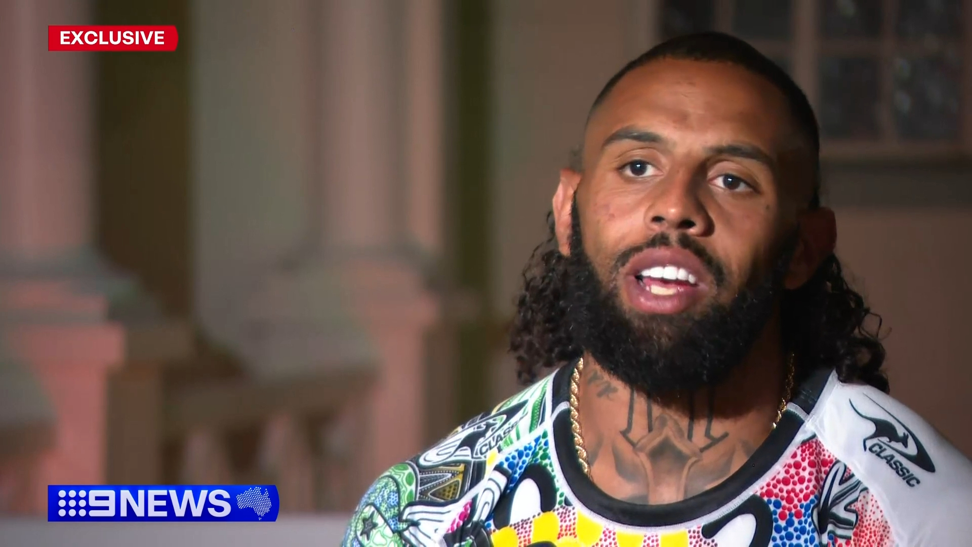 Josh Addo-Carr in Indigenous All Stars camp.