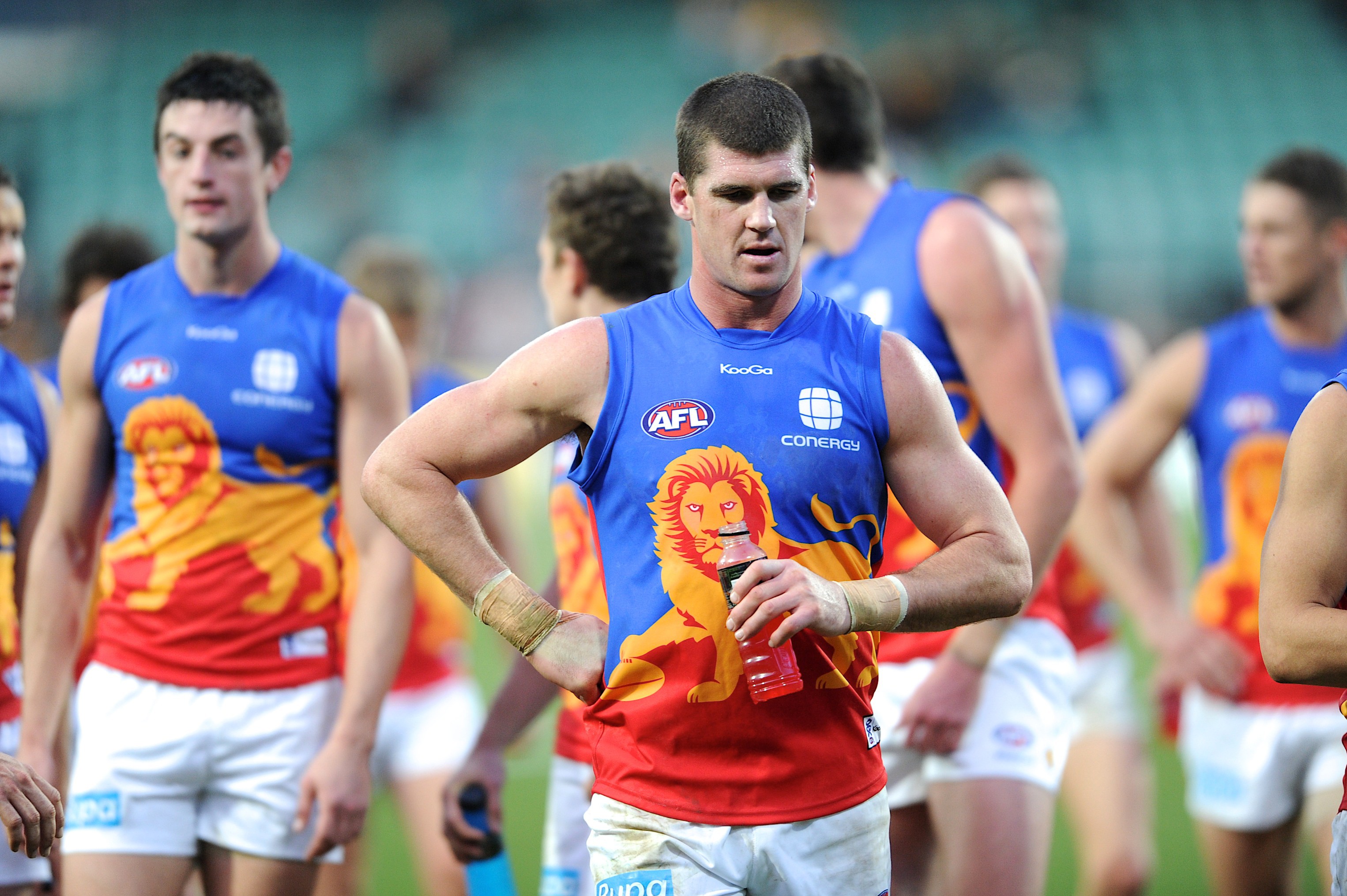 Jonathan Brown in action for Brisbane Lions.