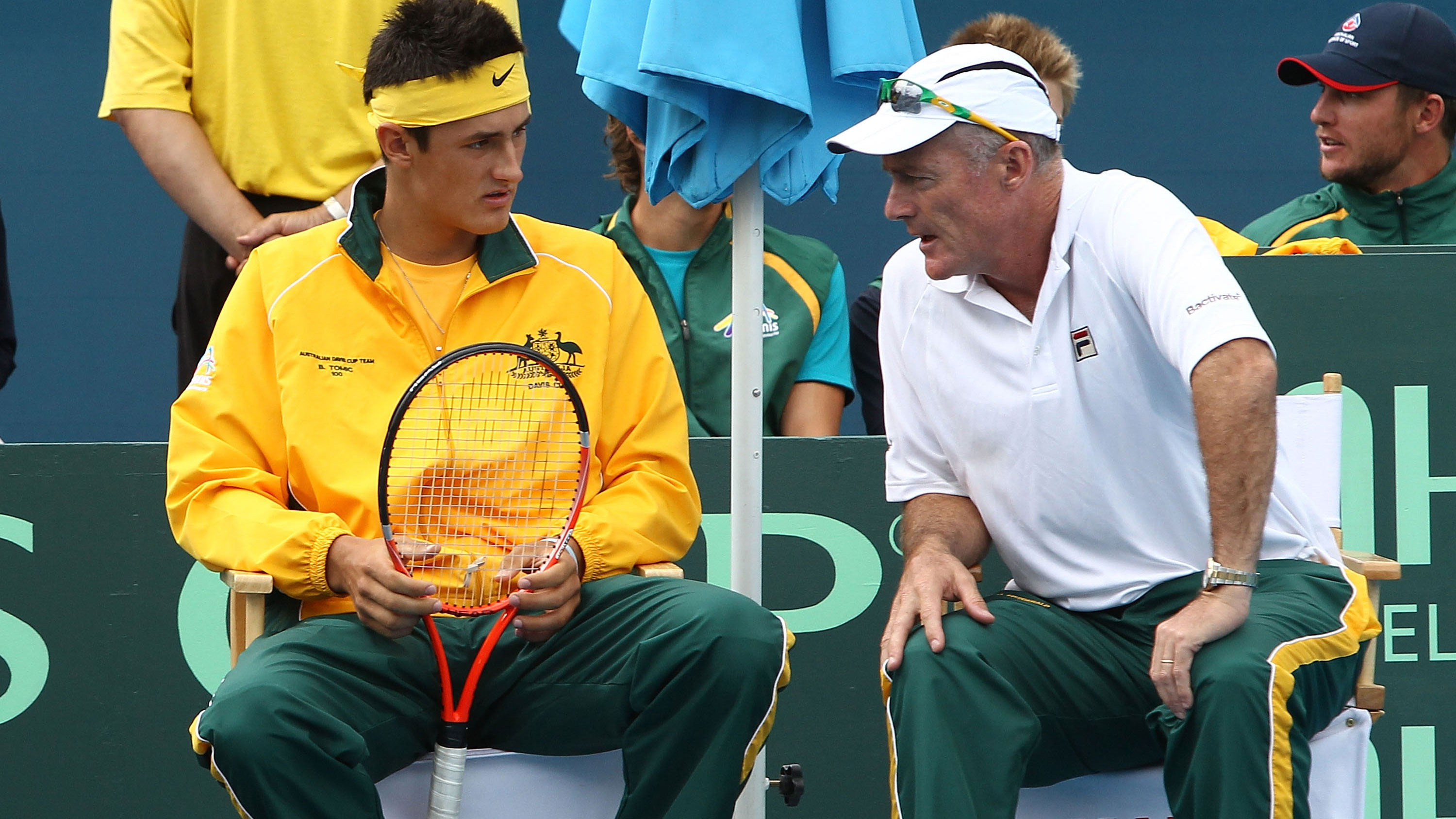 Bernard Tomic was once mentored by John Fitzgerald, then Davis Cup captain.