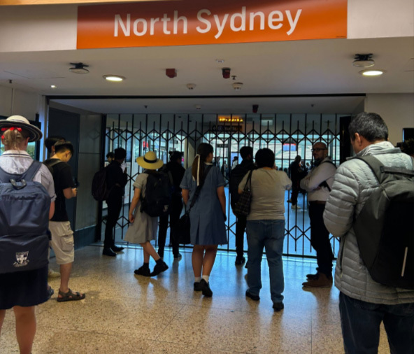 North Sydney station has been closed amid major delays on Sydney trains.