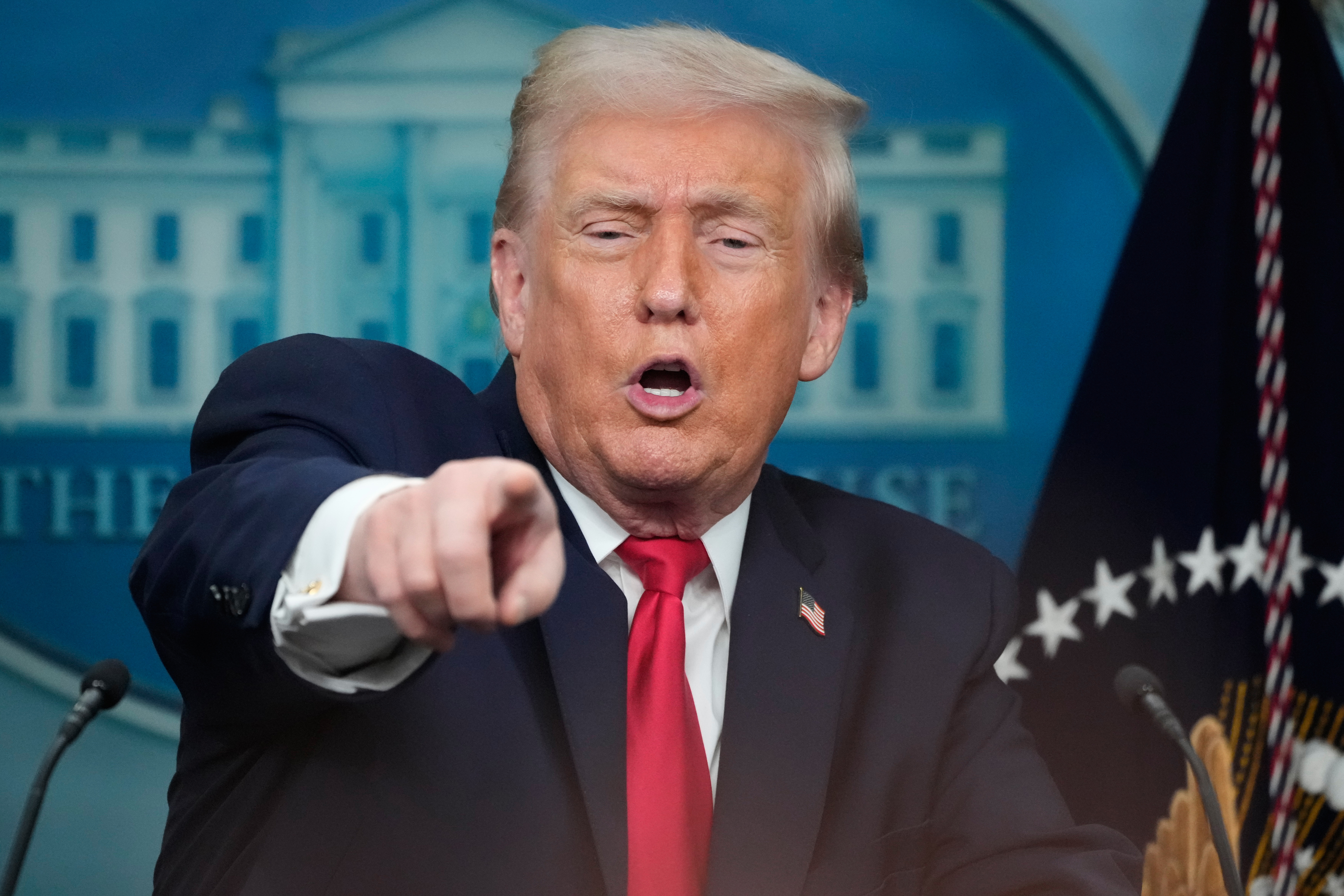 President Donald Trump spoke for close to two hours at his press conference.