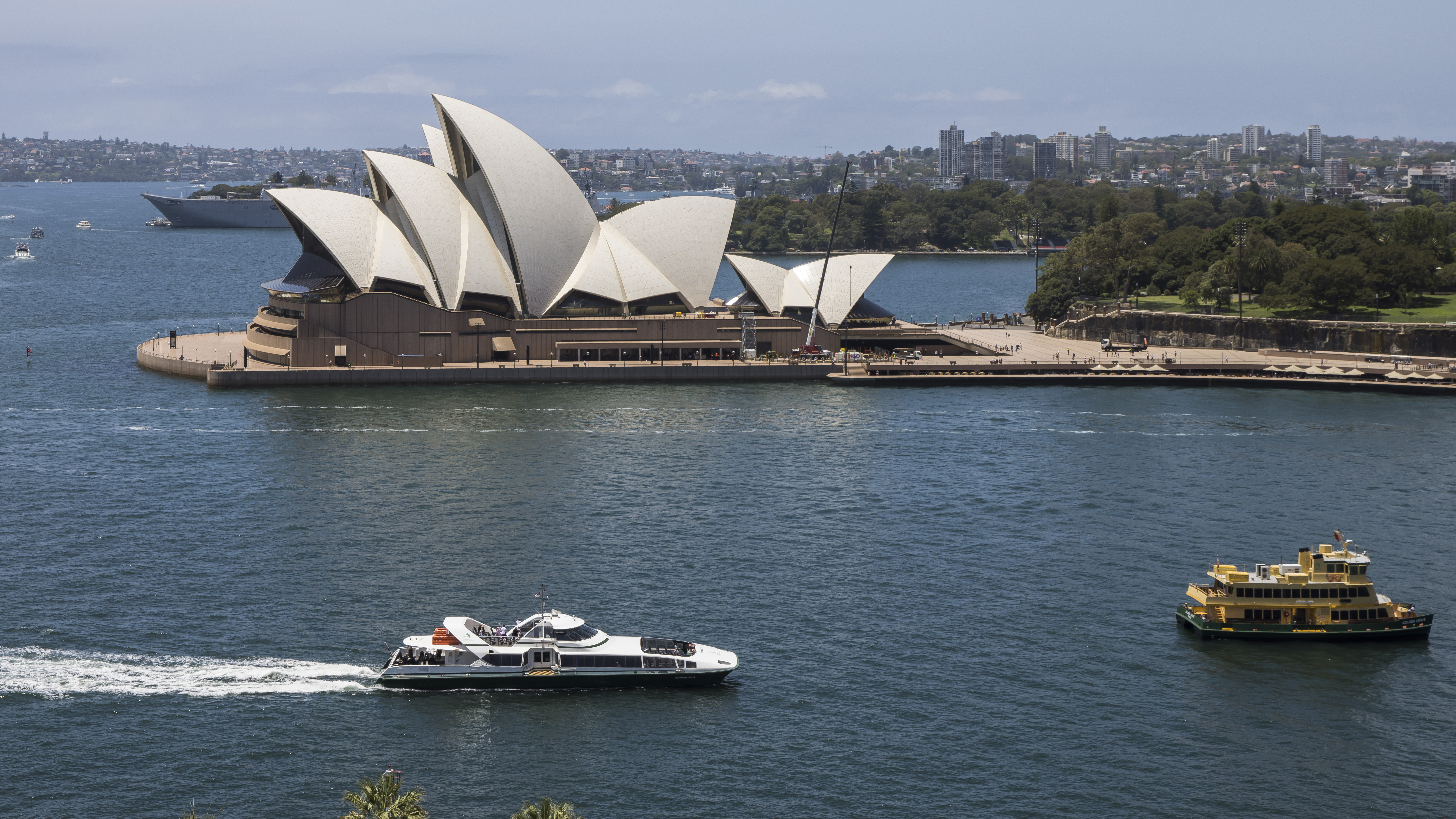 Sydney from the Harbour Bridge.