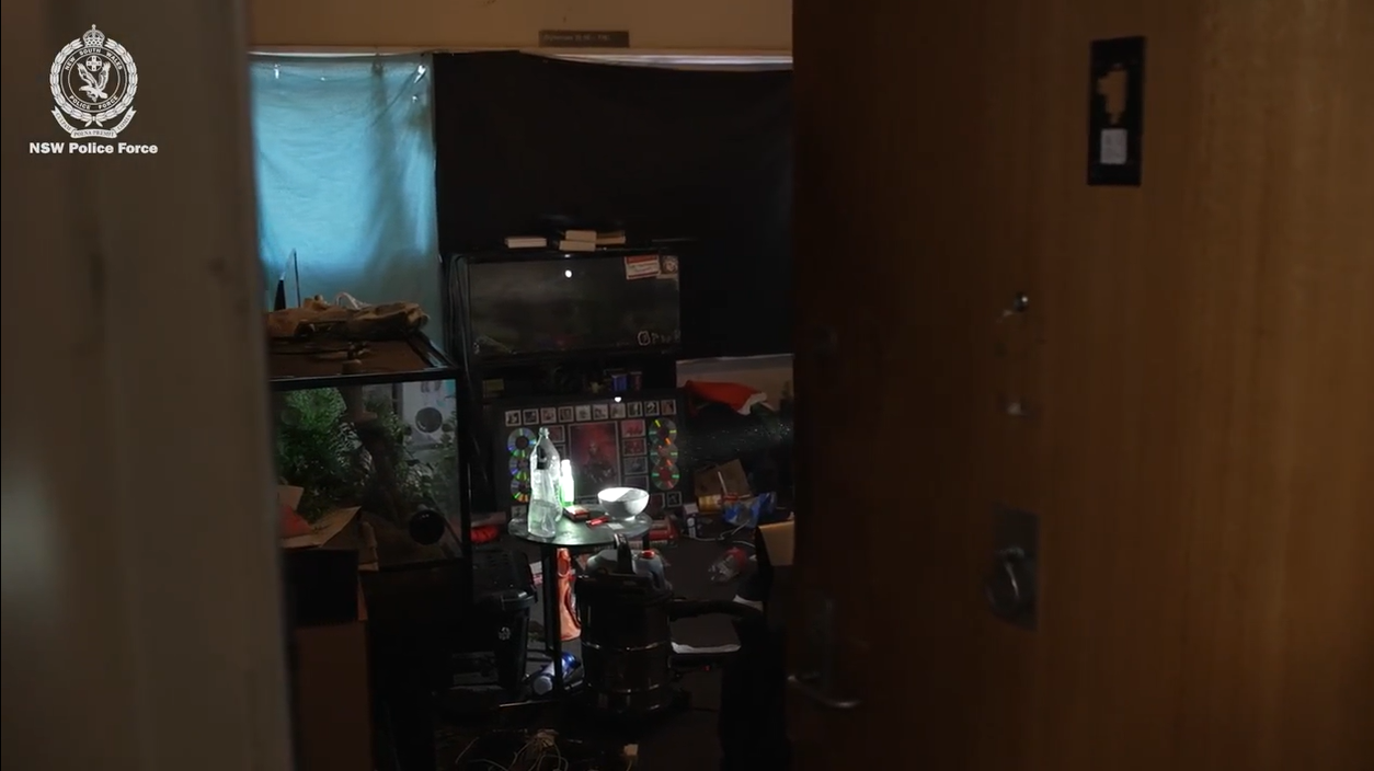 Police conducted a search of multiple properties across Sydney, including at a Waterloo apartment.