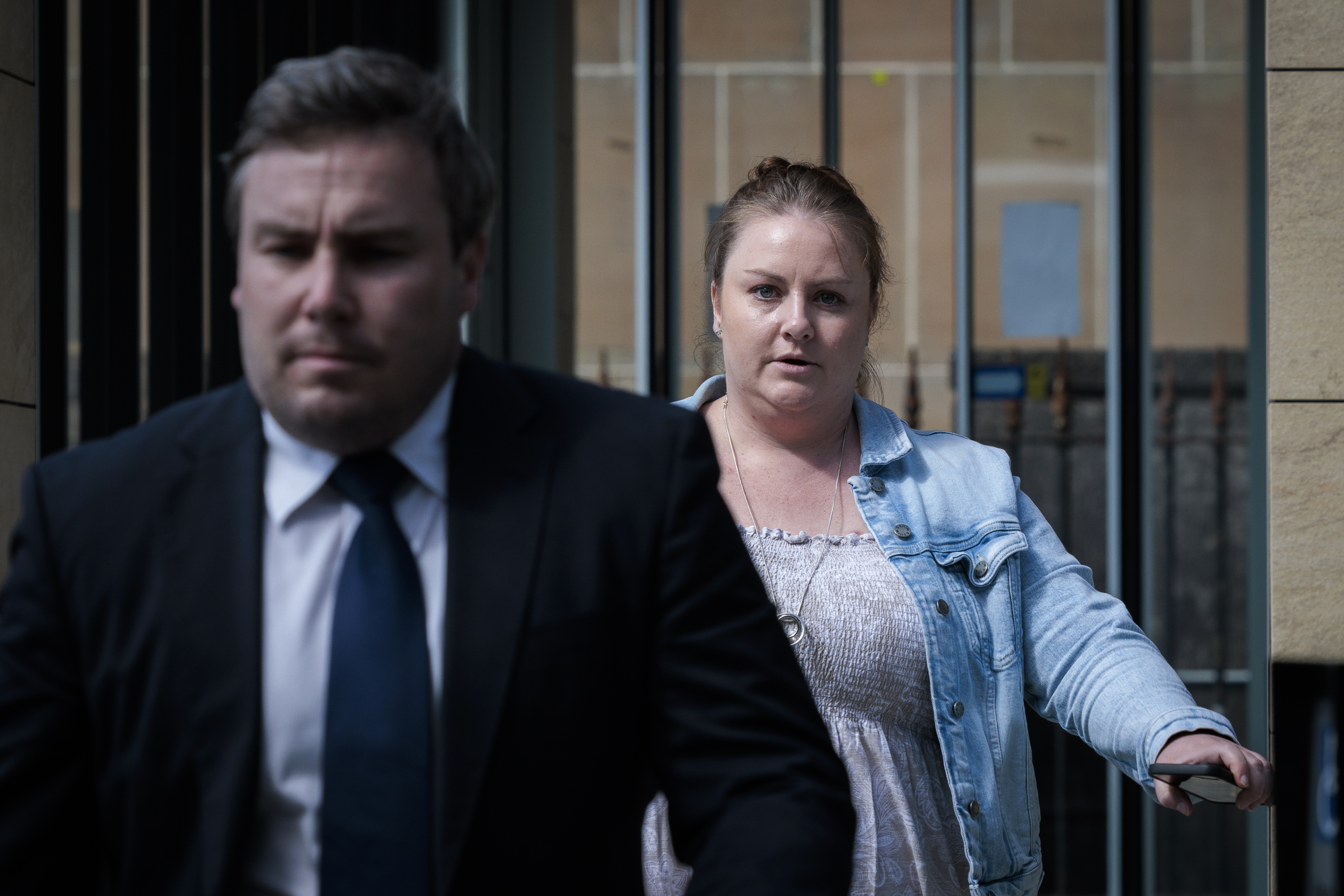 Adam Cranston leaves the Supreme Court in Darlinghurst where he is accused of being involved in a 105 million tax fraud conspiracy. 10 January 2023. Photo: Brook Mitchell