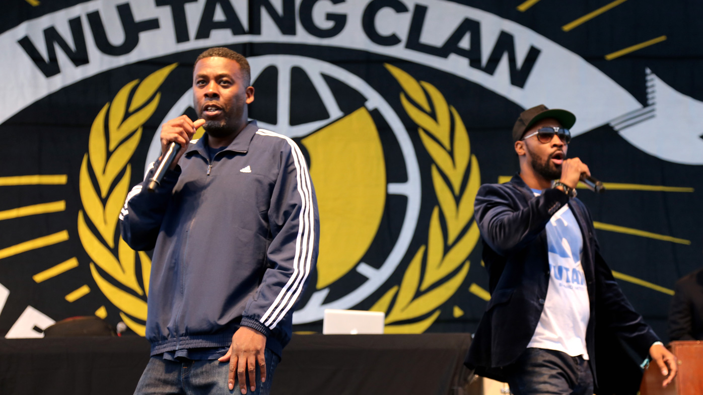 GZA and RZA of Wu-Tang Clan performs on stage during the 2015 Riot Fest at Downsview Park in Toronto, Canada