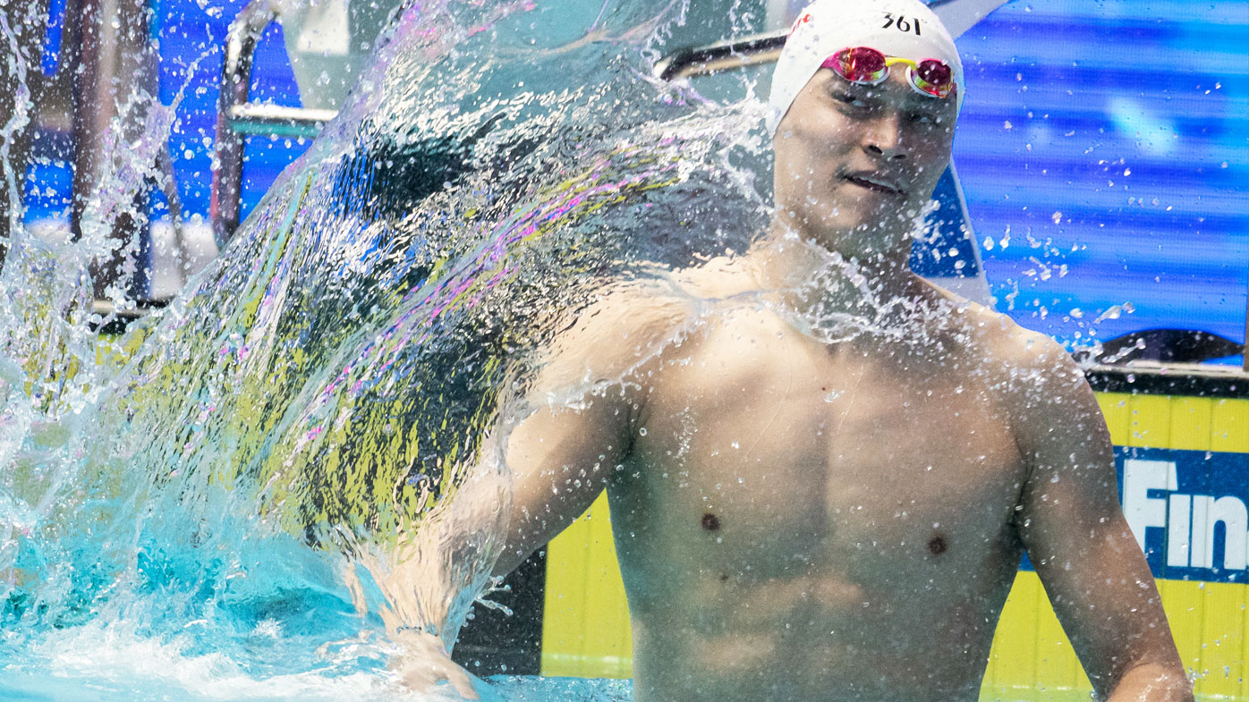 Sun Yang from China features in the men's 200m World Championship Final (Getty)