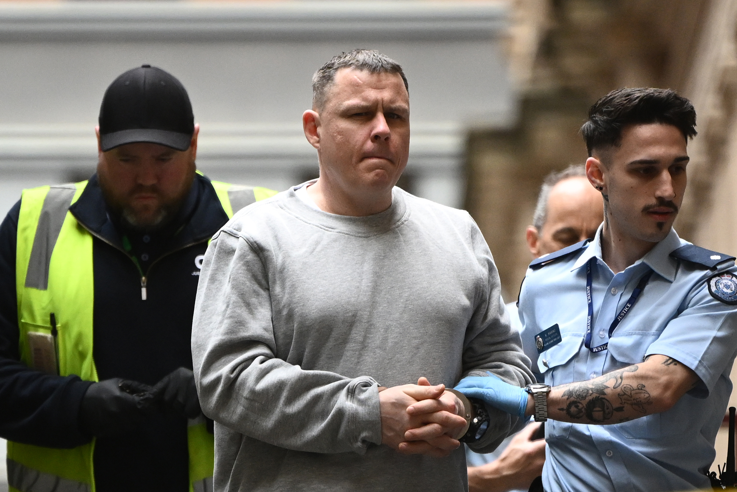 Luke James Picking arrives at the Melbourne Supreme Court in Melbourne today.