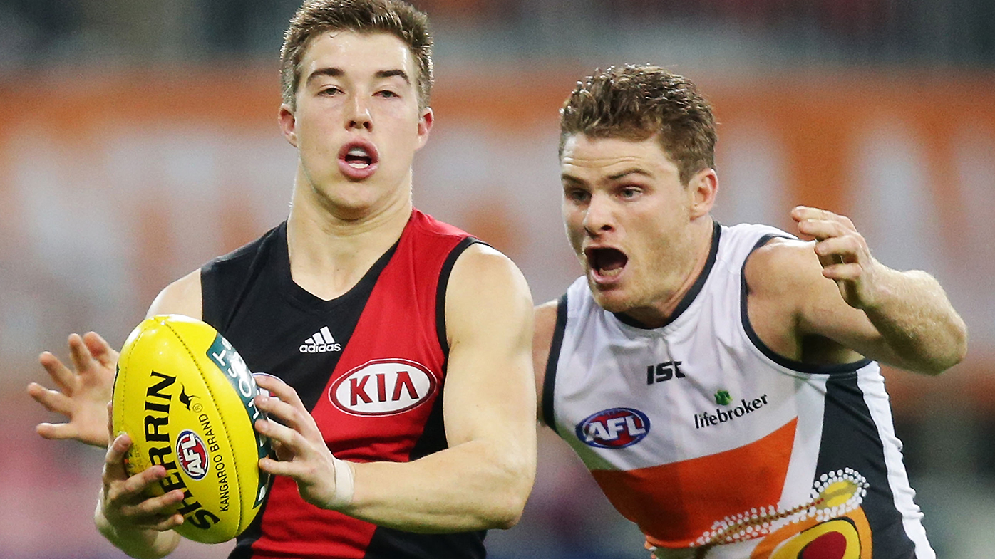 Zach Merrett and Heath Shaw