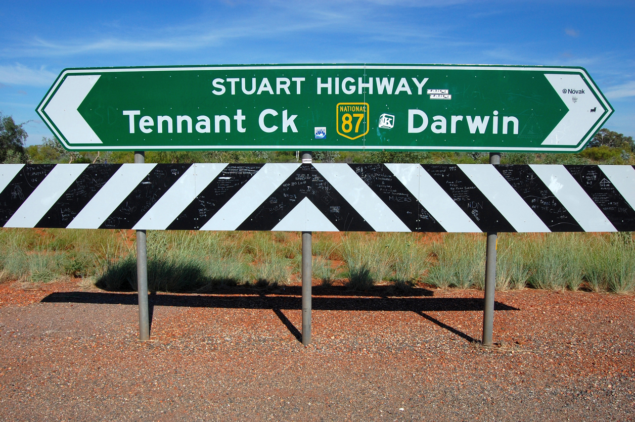 Tennant Creek is a small outback town near central Northern Territory. 