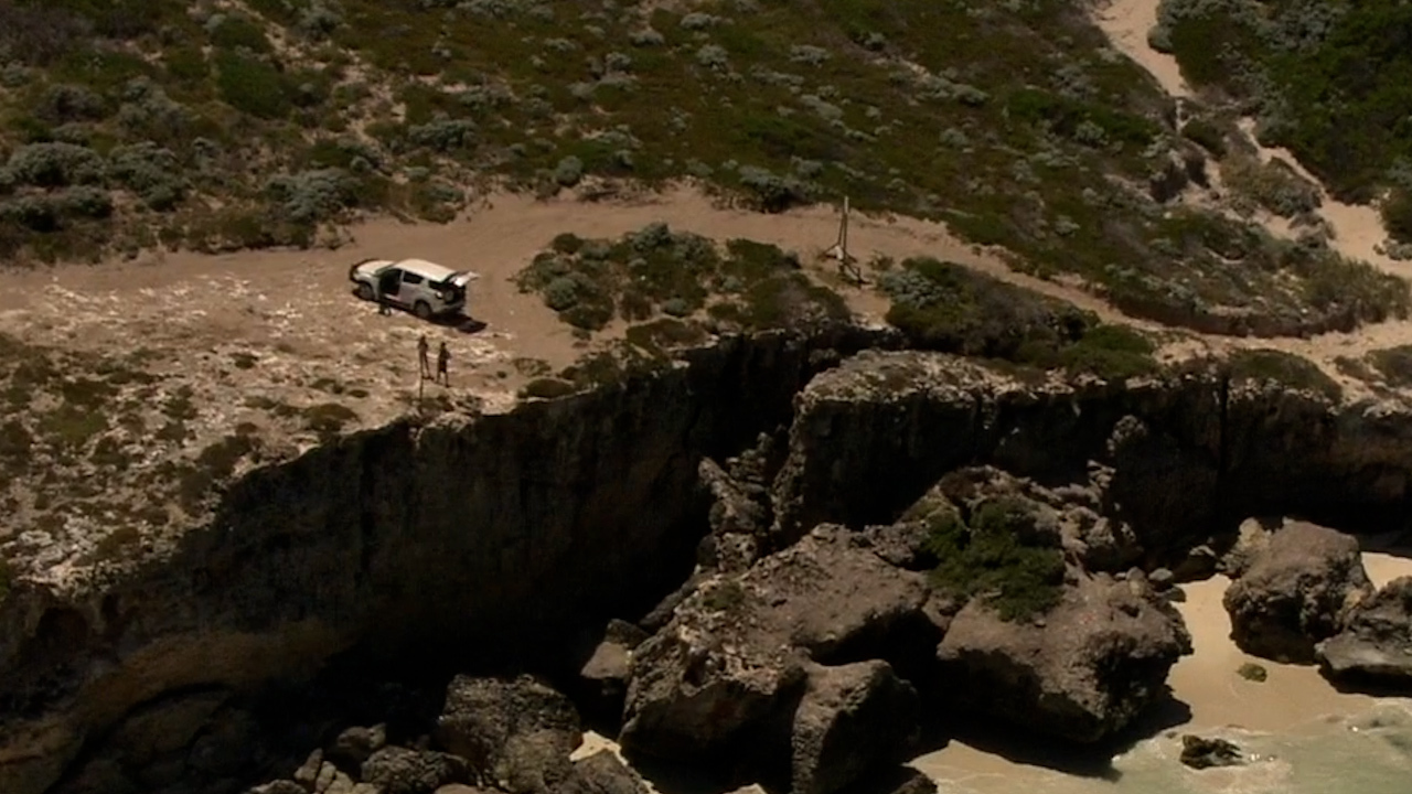 Two people have fallen off a cliff near Lancelin north of Perth. 