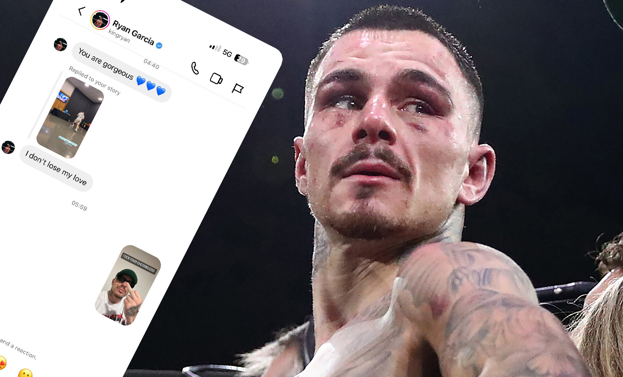 Boxing news 2024, Kambosos and Ryan Garcia go nuts on Twitter, wife claim and threat to