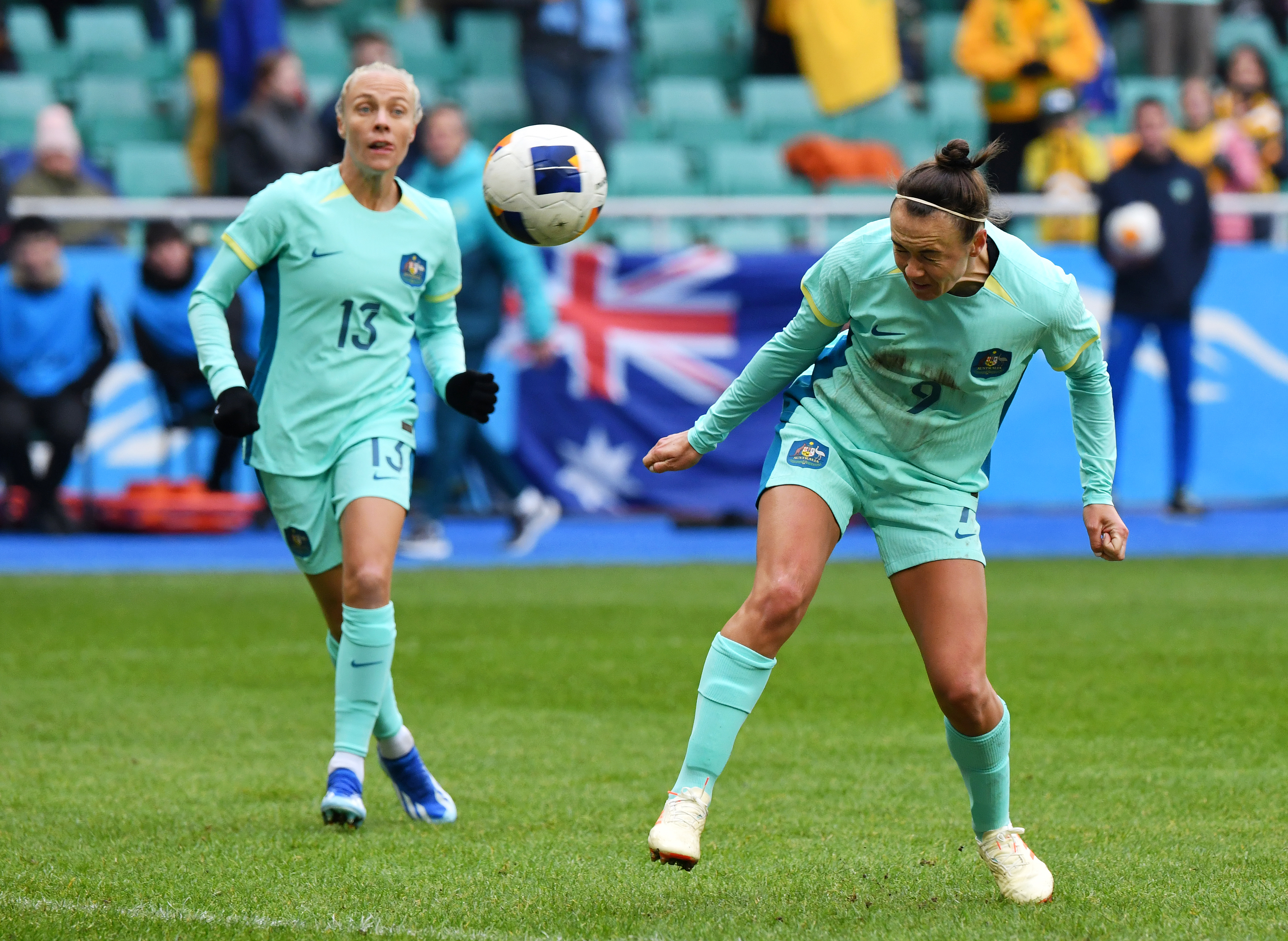 Caitlin Foord scored Australia's third goal of the night.