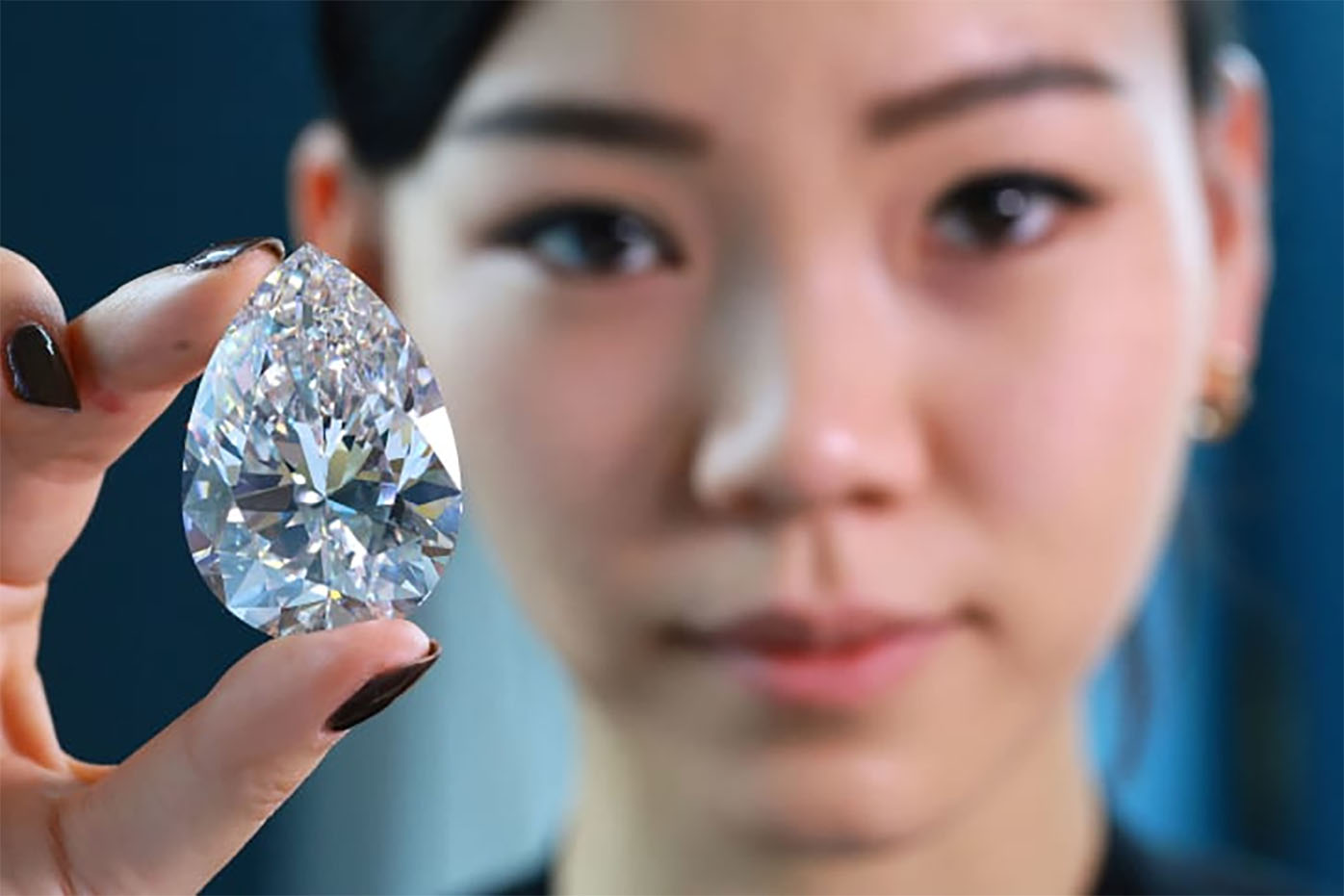 The 228.31-carat white diamond could fetch $30 million. Credit: Denis Balibouse/Reuters