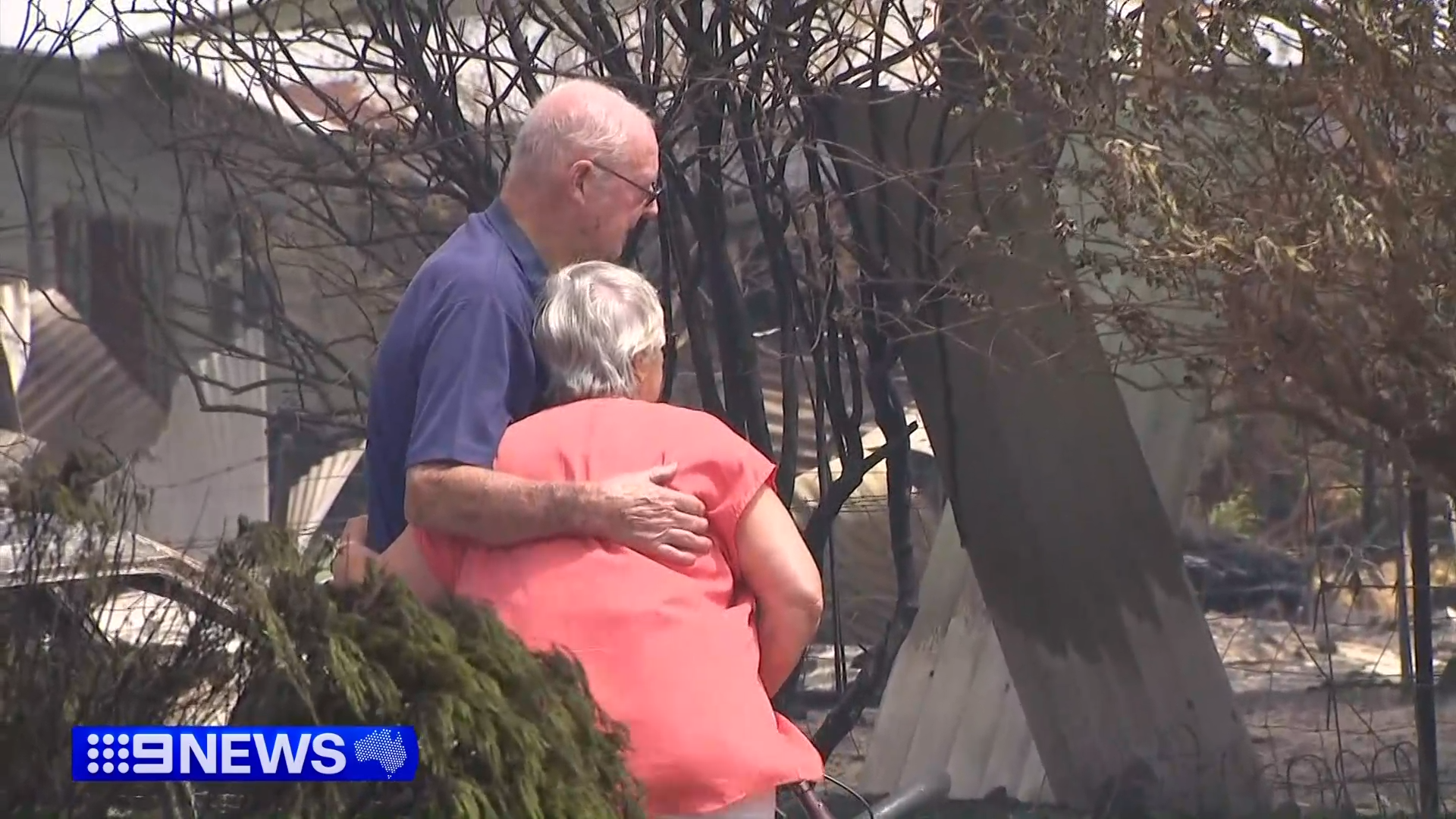 Retirees Ray and Loretta Rice have lived in Harcourt for 19 years and had their forever home demolished by the fire.
