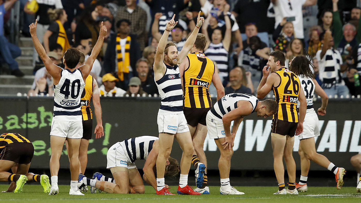 Cam Guthrie Geelong vs Hawthorn