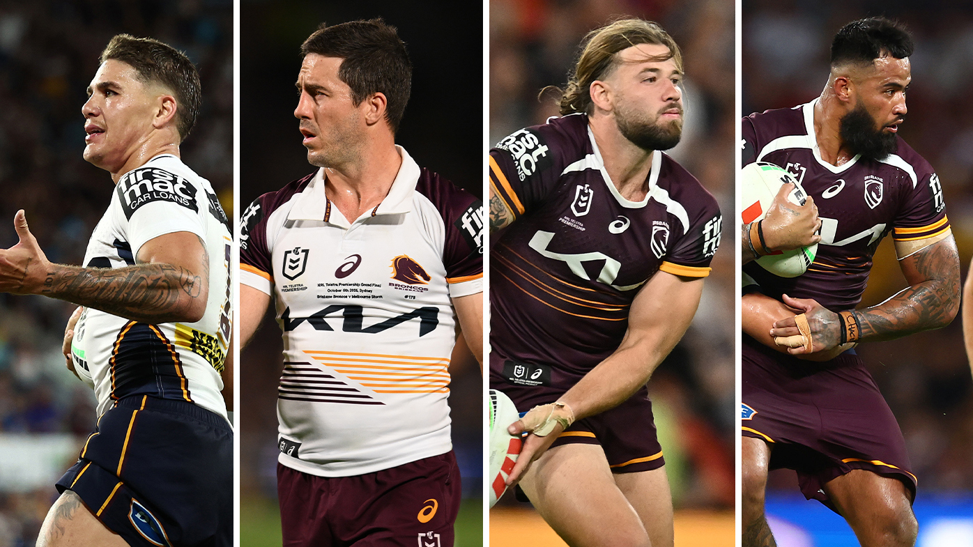Four of the Broncos' injured players - Reece Walsh, Ben Hunt, Patrick Carrigan and Payne Haas.