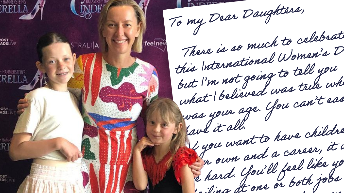 Deborah Knight shares a letter to her children on International Women's Day.