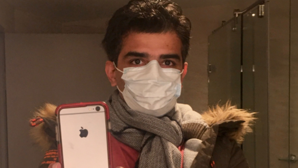 Sydney man Abir had the AstraZeneca vaccine despite being aged under 40.