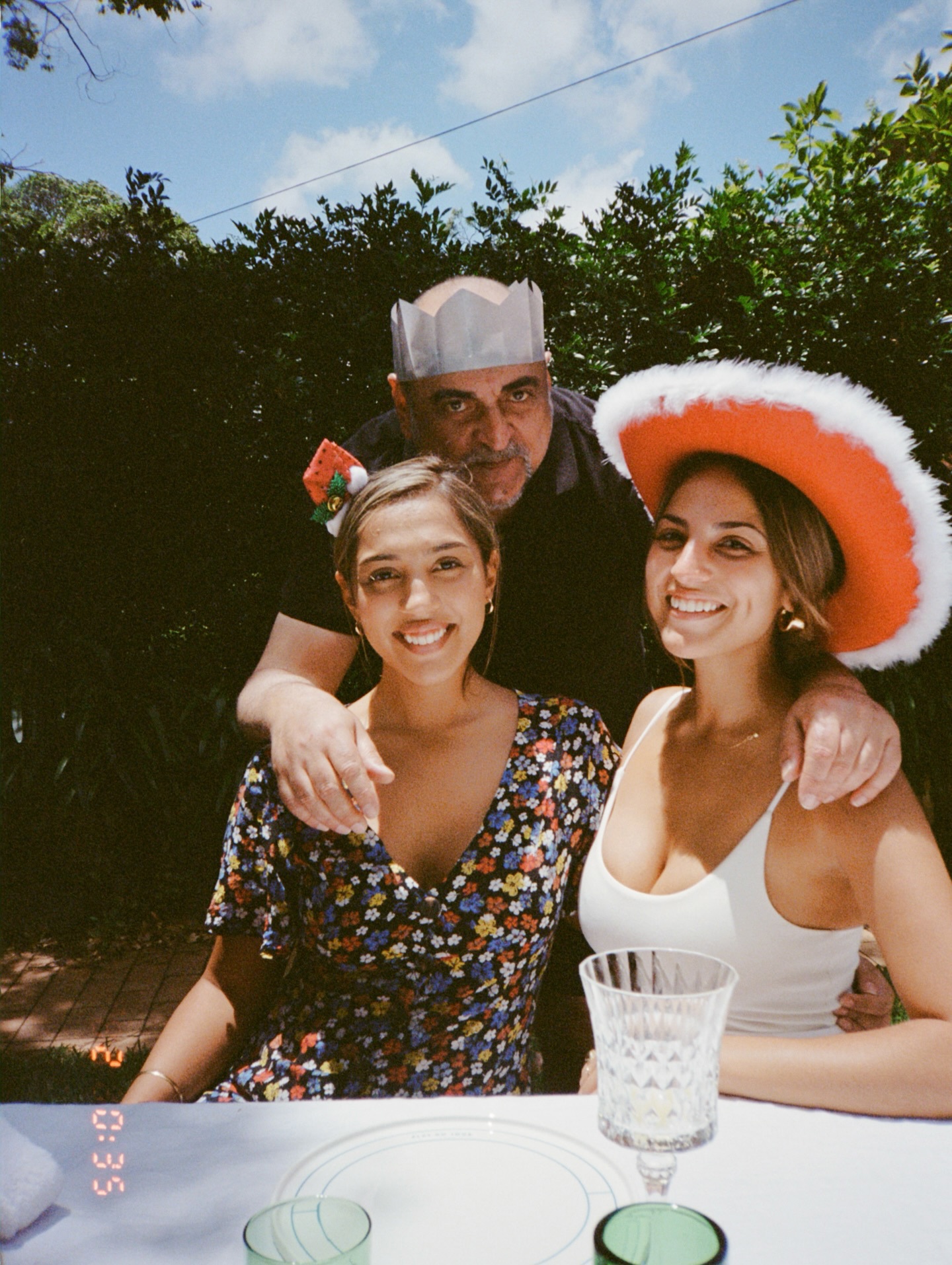 Jade Brycki with her sister Yasmin and her dad
