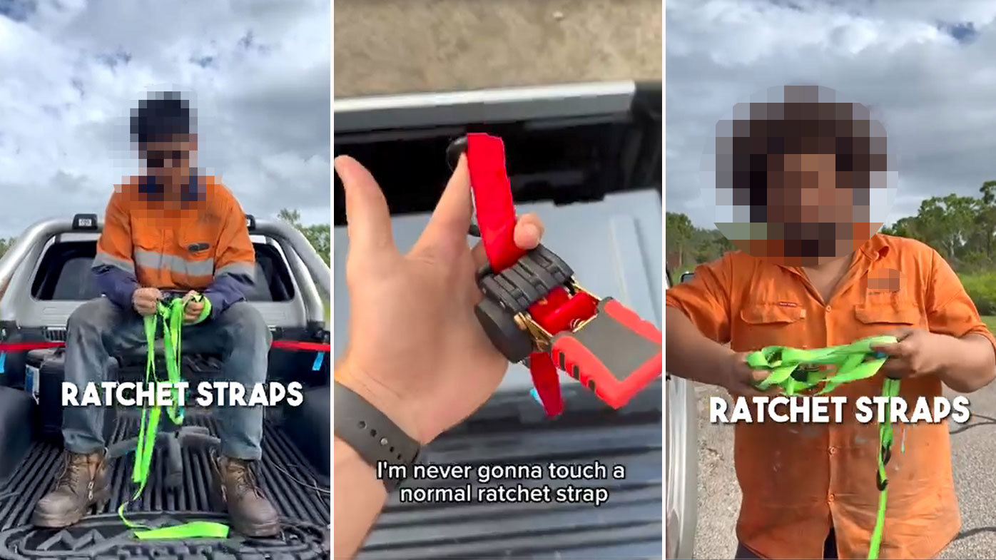 Trades Mate ratchet straps were promoted on social media