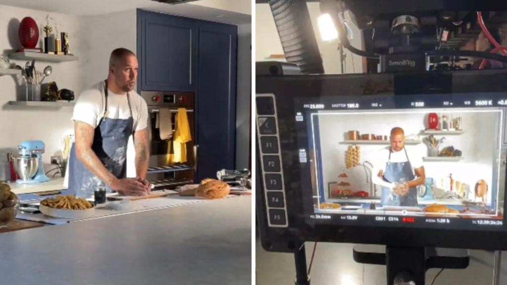Buddy Franklin has been spotted in the kitchen and behind the camera, in a shock career move.