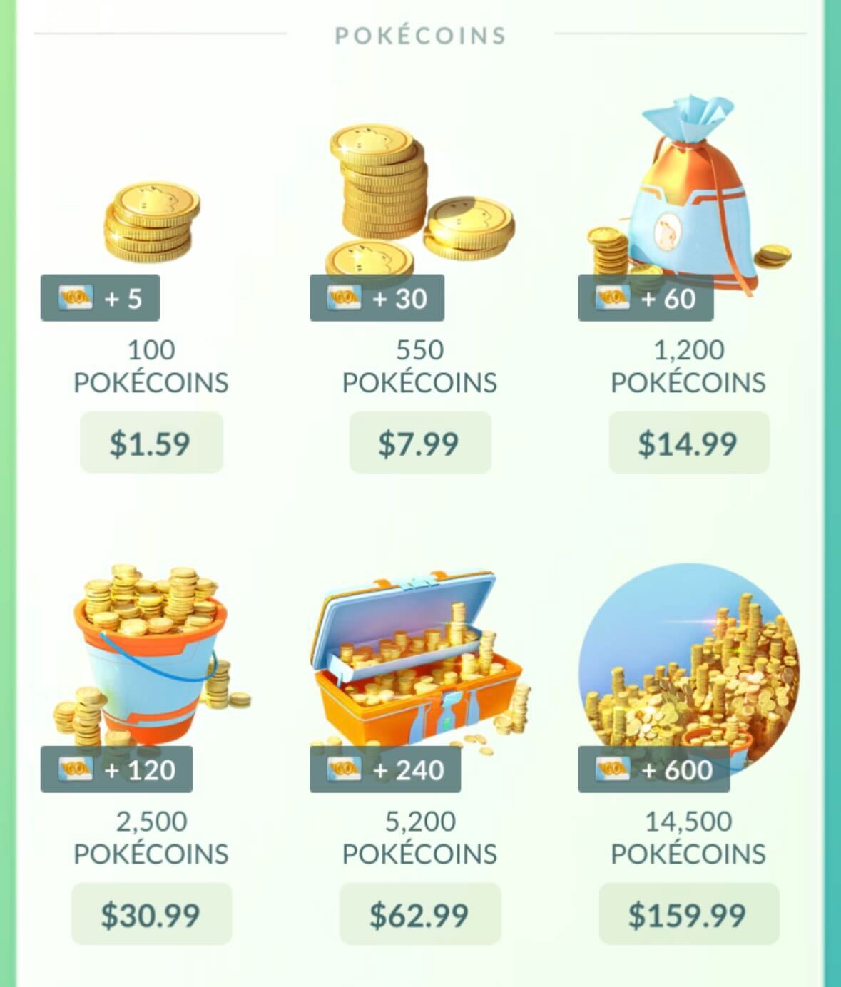 Pokémon GO players can exchange real cash for in-game currency to buy items and access extra features.
