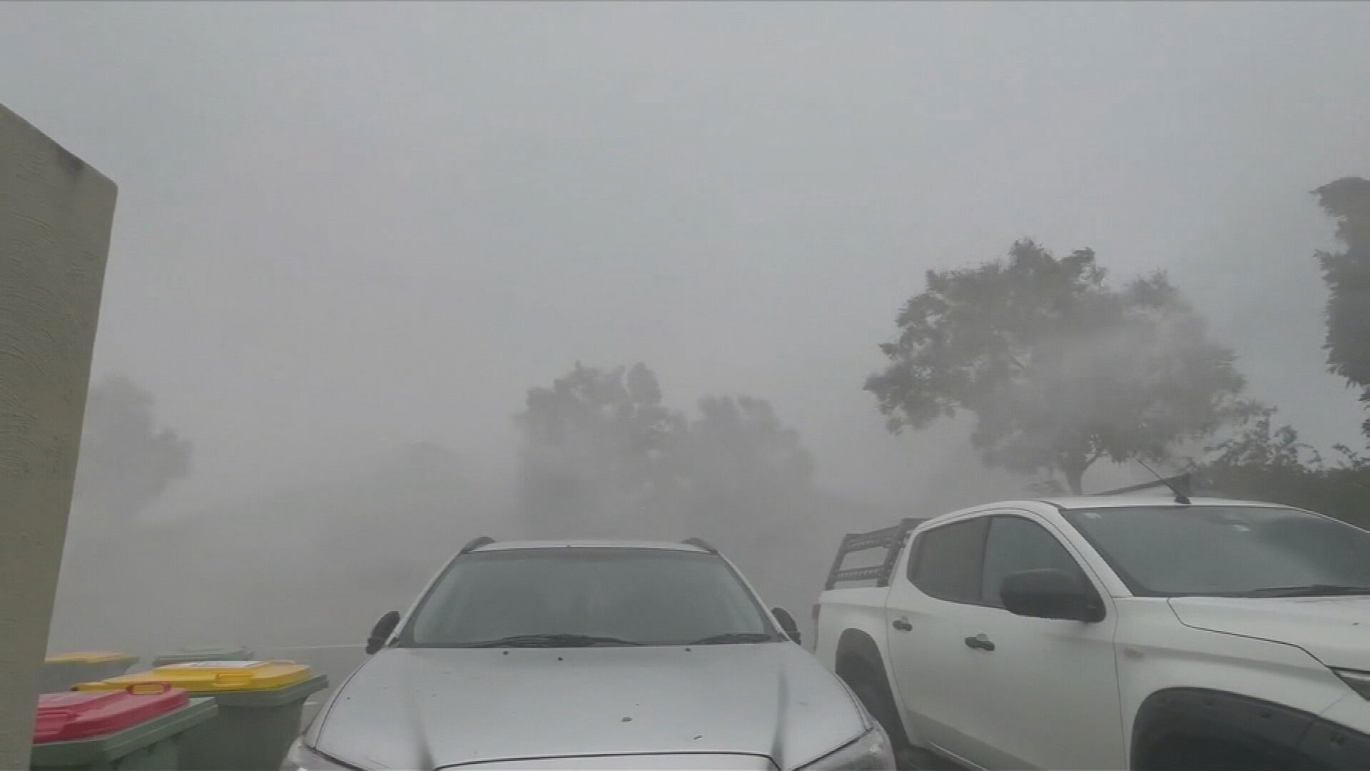 A﻿ dangerous thunderstorm has struck Brisbane bringing nearly 200km/h wind gusts and heavy rain.