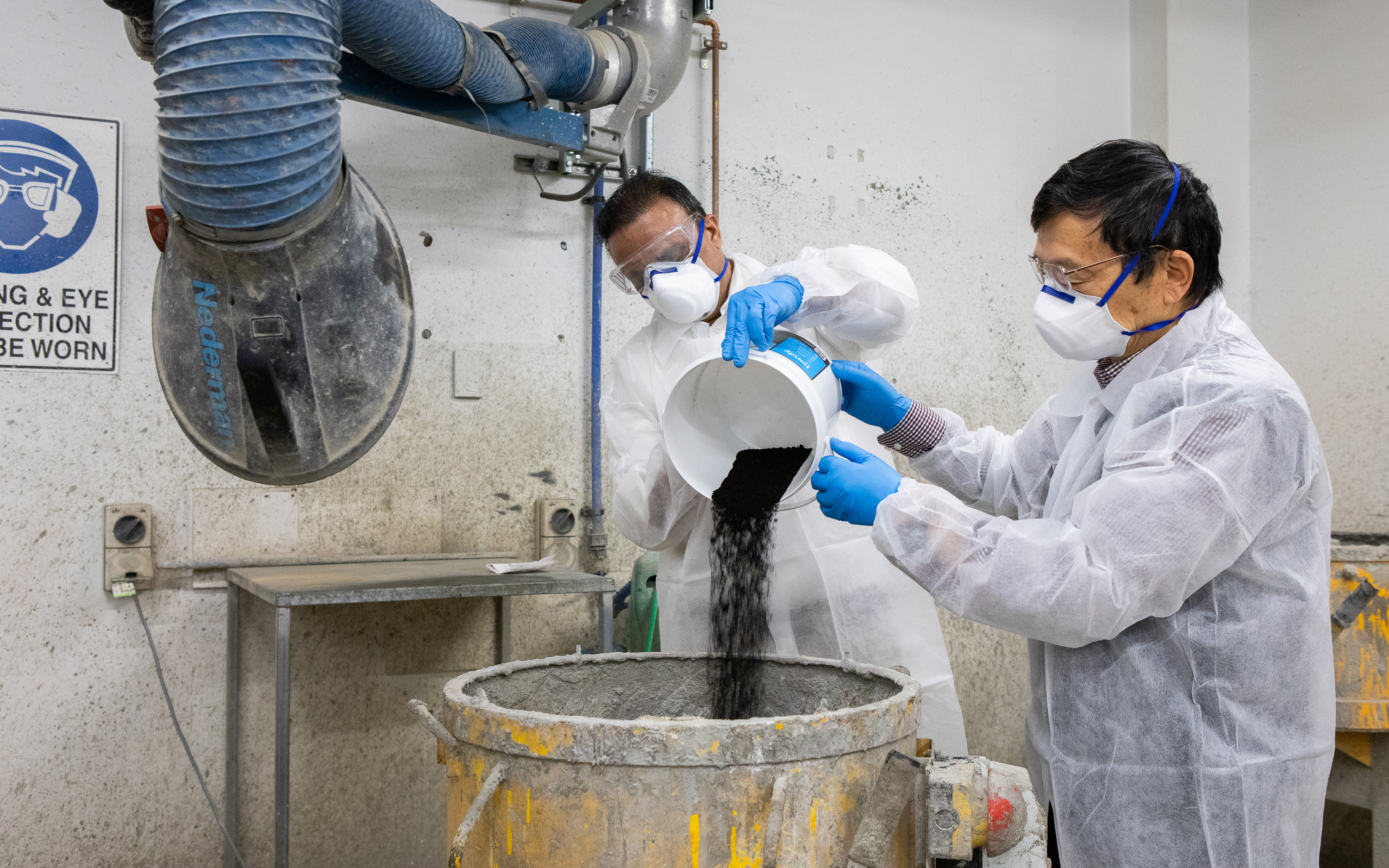 RMIT University researchers found that heating coffee grounds to about 350 degrees without oxygen creates biochar, which can be combined with sand to help produce concrete. 