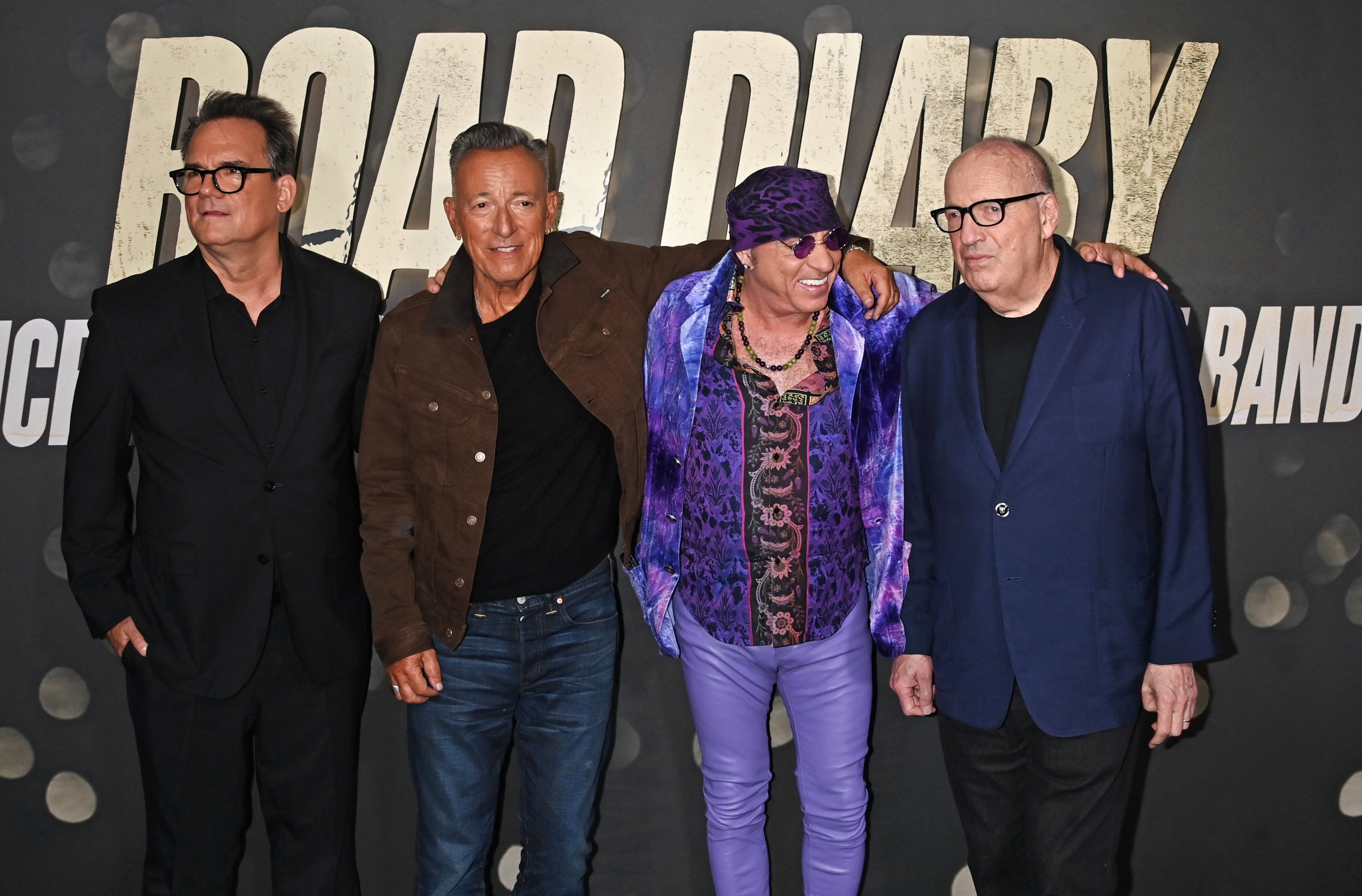 (L to R) Thom Zimny, Bruce Springsteen, Steven Van Zandt and Jon Landau