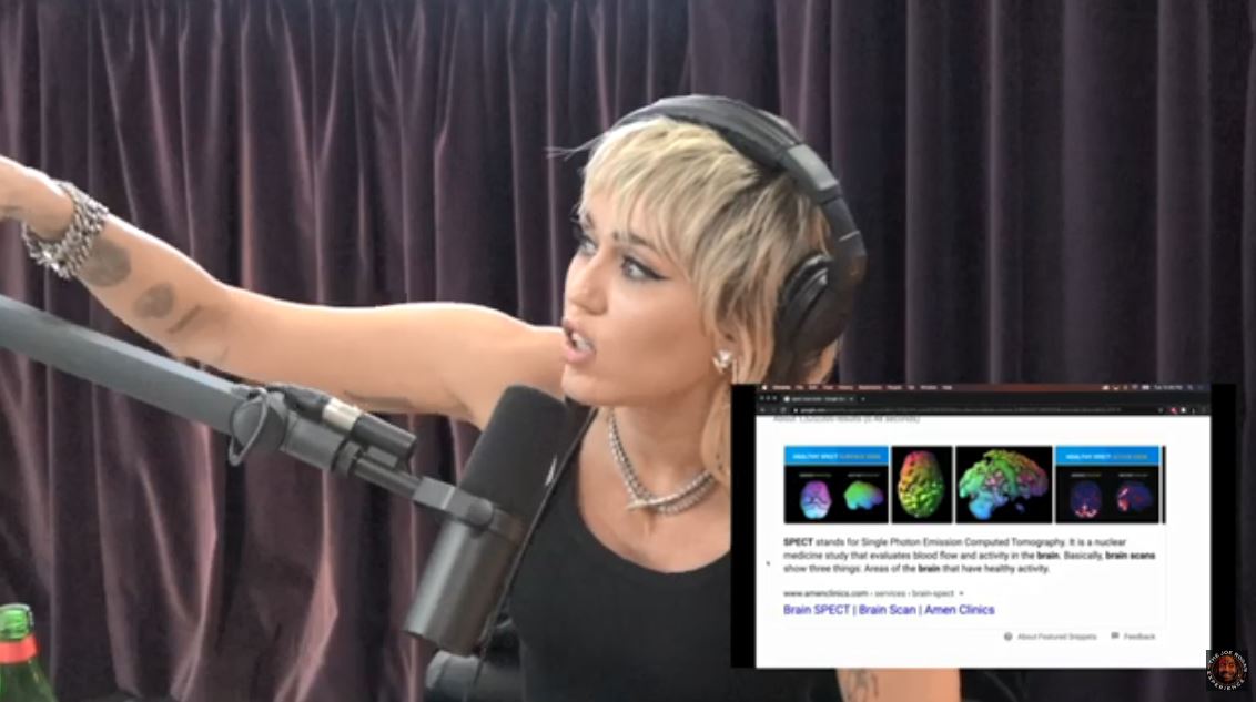 Miley Cyrus, Billy Ray Cyrus, biking accident, brain injury, Joe Rogan Experience, podcast