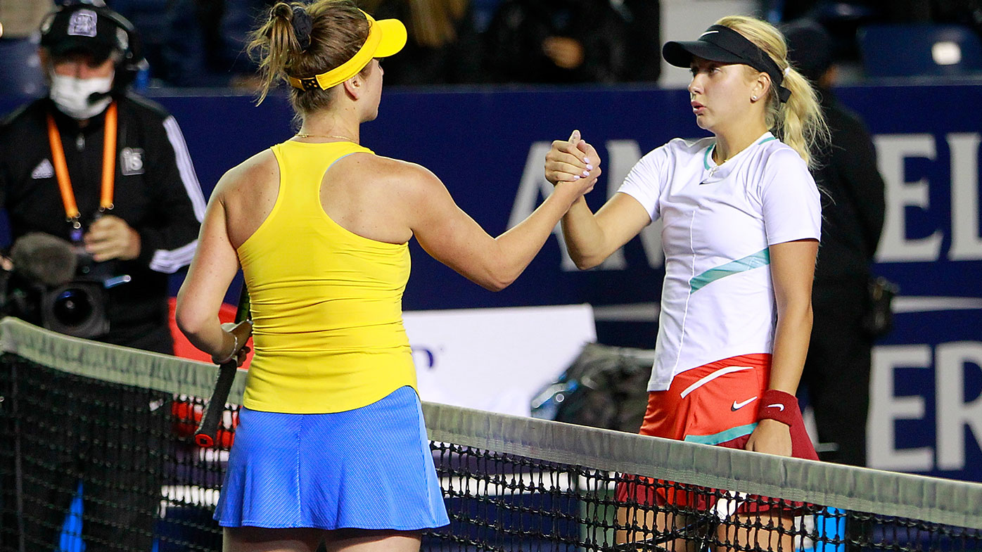 Elina Svitolina of Ukraine defeats Anastasia Potapova of Russia, Monterrey Open, WTA