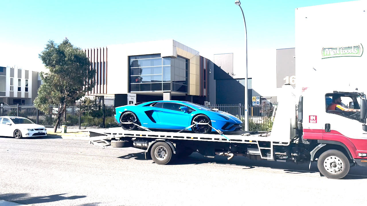 Luxury cars seized by Victoria Police.