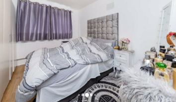 Baffling bedroom photo sneaks into listing for two-bedroom flat in upmarket area of London.