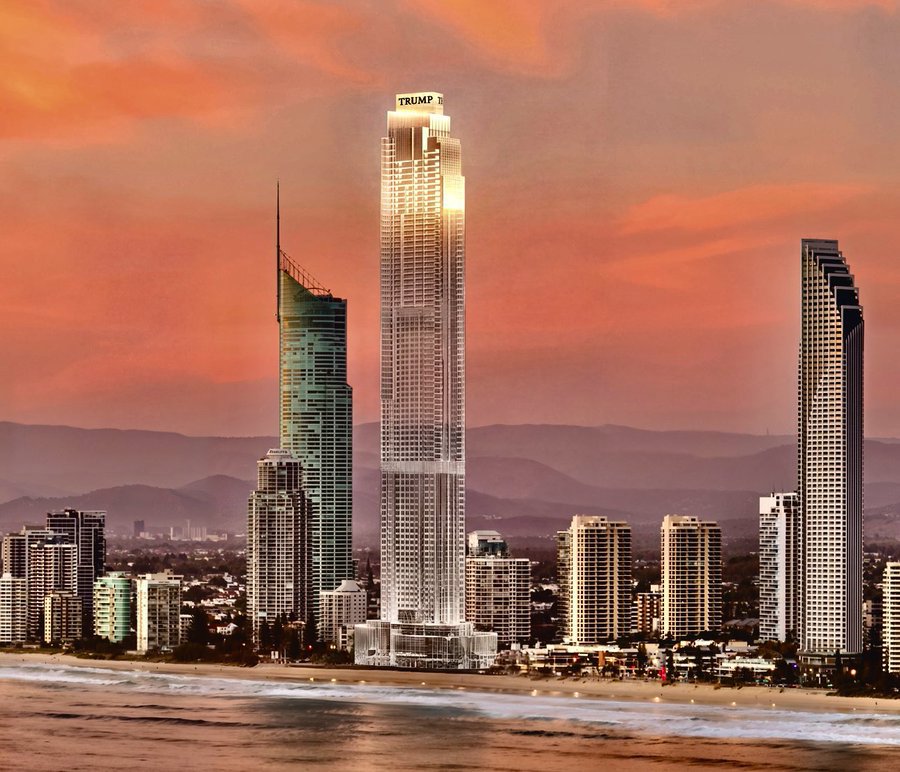 Proposed design for Trump tower on Gold Coast