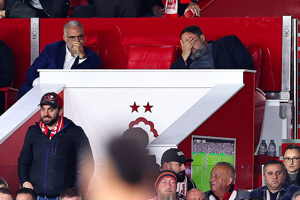 Evangelos Marinakis, owner of Nottingham Forest reacts.