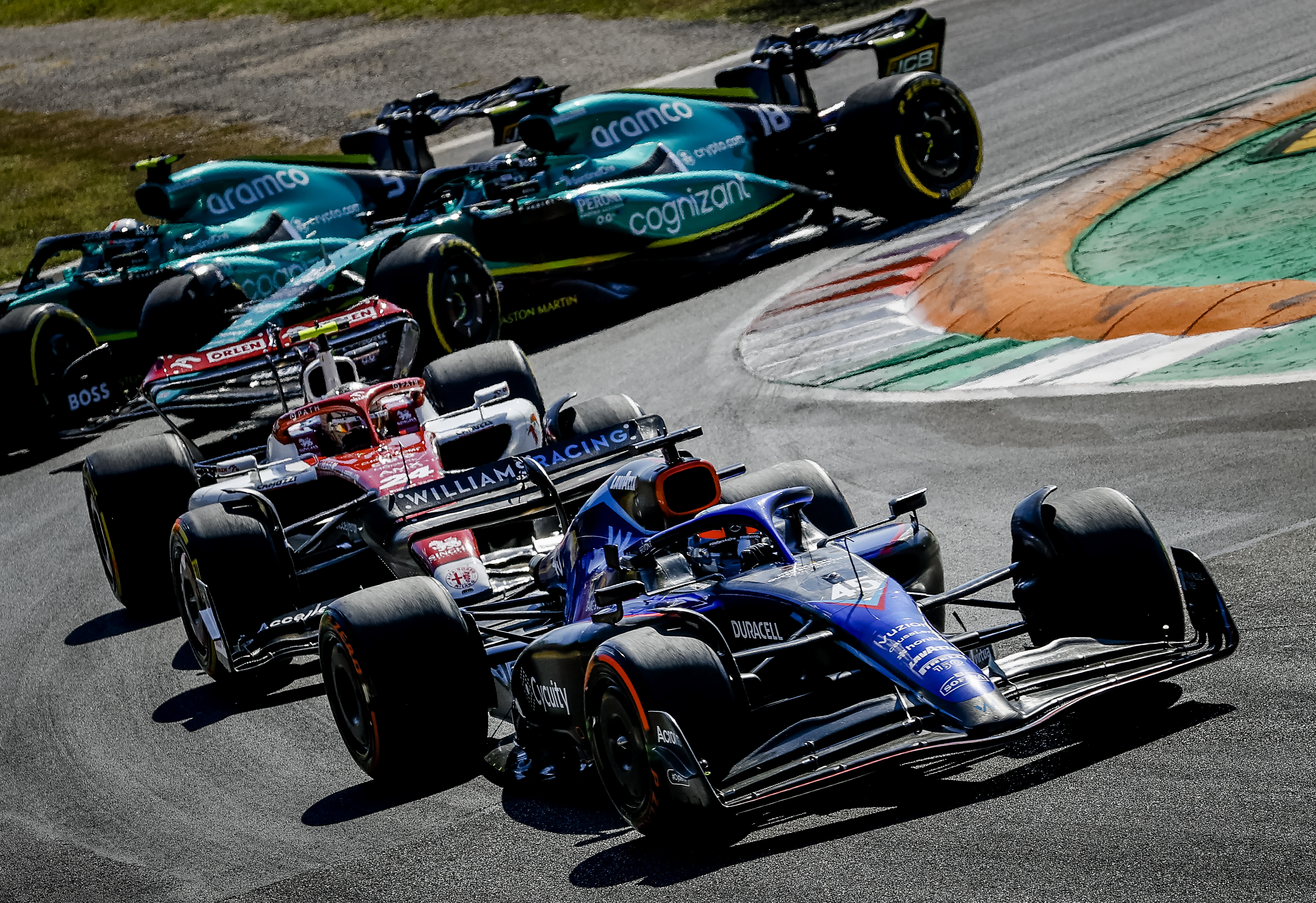 Nyck de Vries (Williams) during the F1 Grand Prix of Italy at the Circuit de Monza in Monza, Italy. REMKO DE WAAL (Photo by ANP via Getty Images)