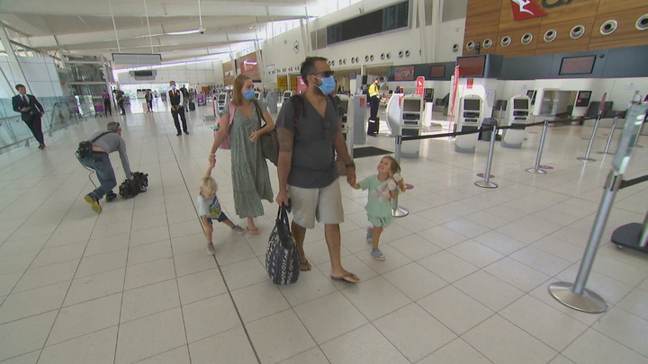 Zavros family - Adelaide Airport.