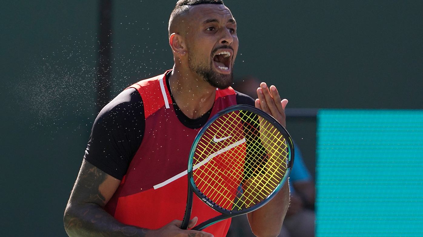 Nick Kyrgios almost hits ballkid with racquet after loss to Rafael Nadal at Indian Wells 2022 quarter finals results, video