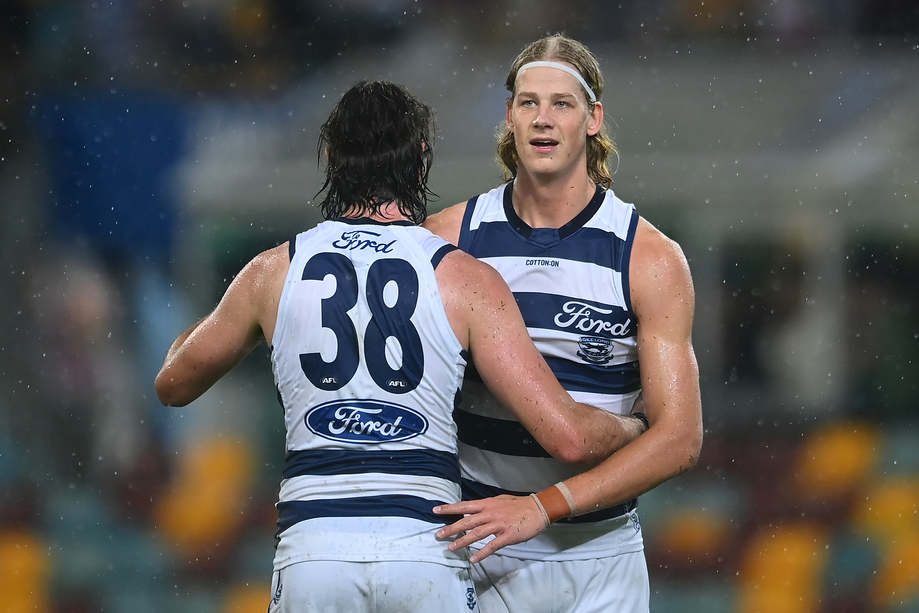 Sam De Koning is a crucial cog in the Cats backline.