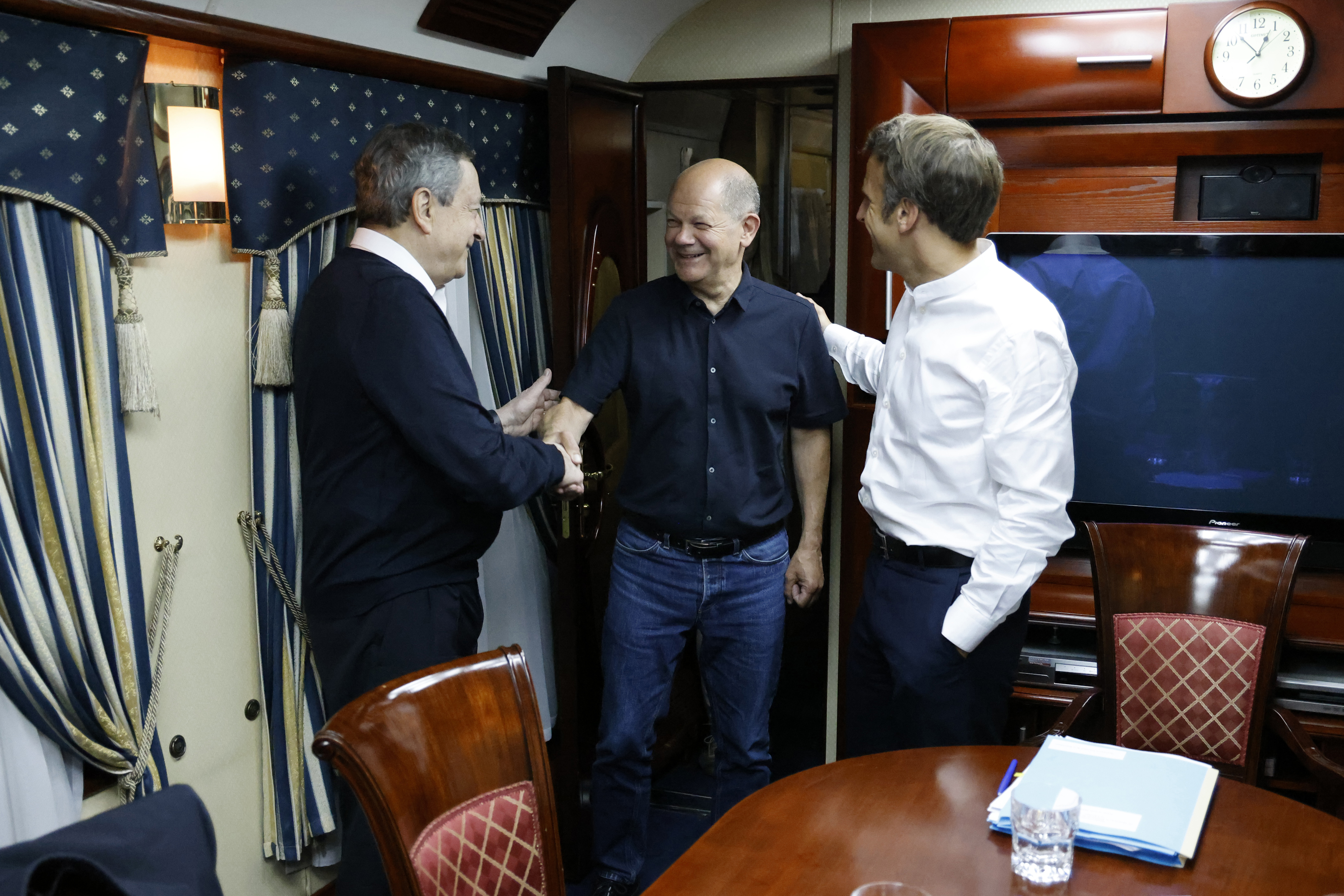 The leaders arrived in Kyiv on Thursday in a show of collective European support for the Ukrainian people as they resist Russia's invasion.