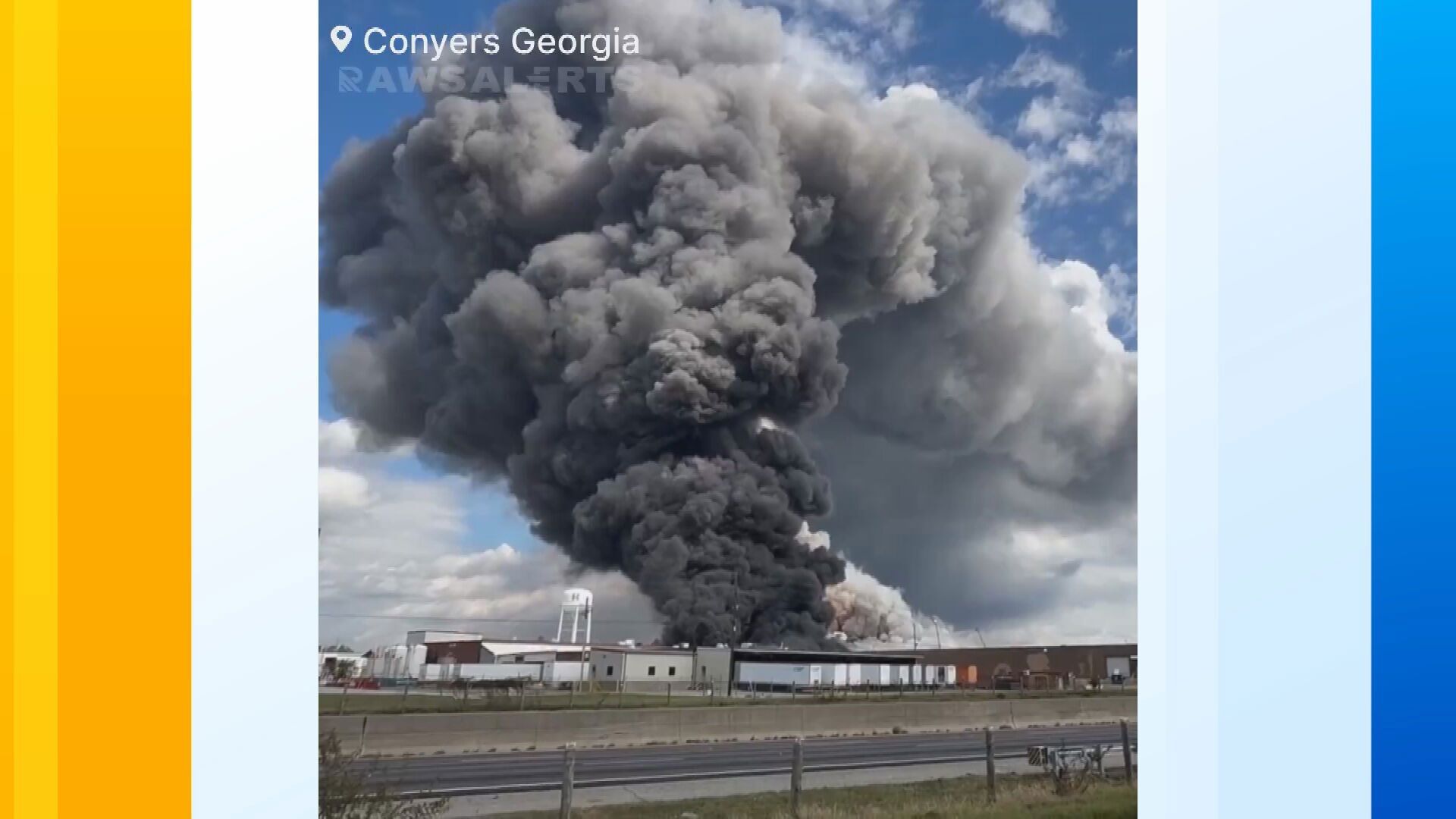 US chemical plant fire