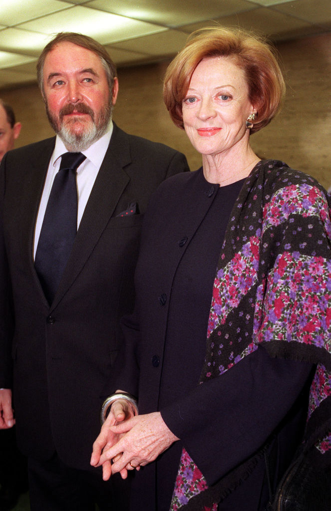 Actress Dame Maggie Smith and her partner Beverley Cross. (Photo by Fiona Hanson - PA Images/PA Images via Getty Images)