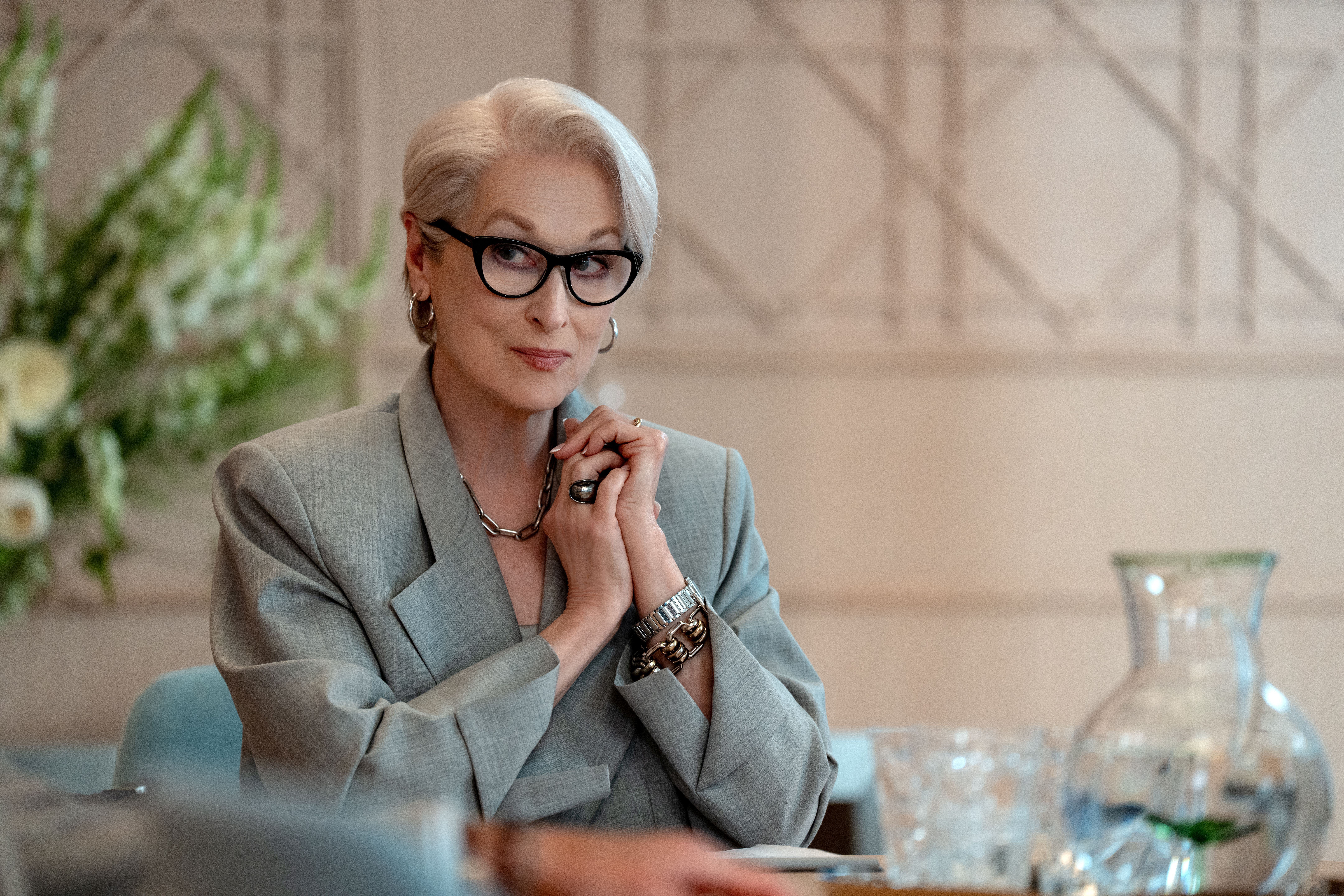 (L-R): Meryl Streep as Miranda Priestly in 20th Century Studios' THE DEVIL WEARS PRADA 2. Photo courtesy of 20th Century Studios. © 2026 20th Century Studios. All Rights Reserved.